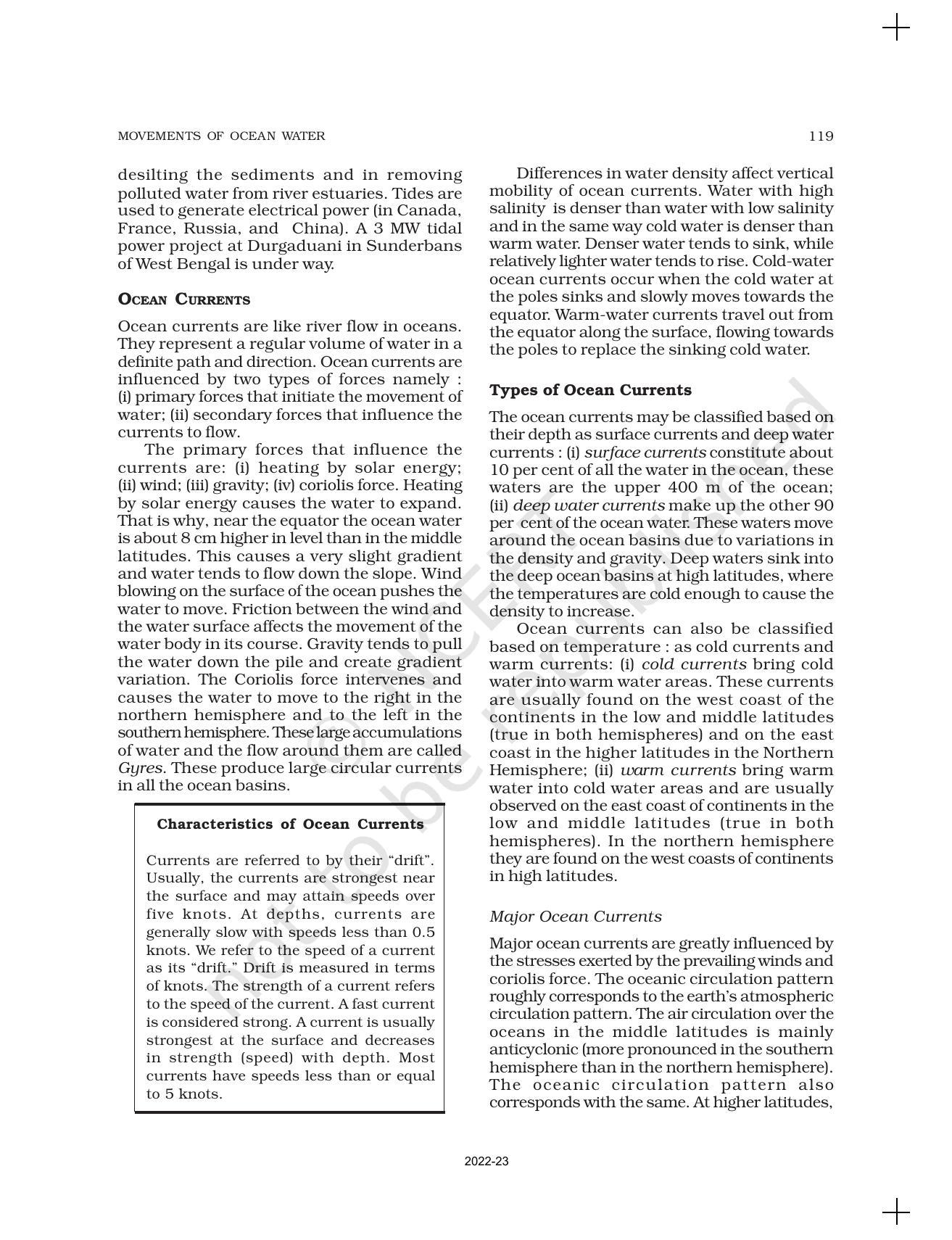 NCERT Book for Class 11 Geography (Part-I) Chapter 14 Movements of Ocean Water - Page 4