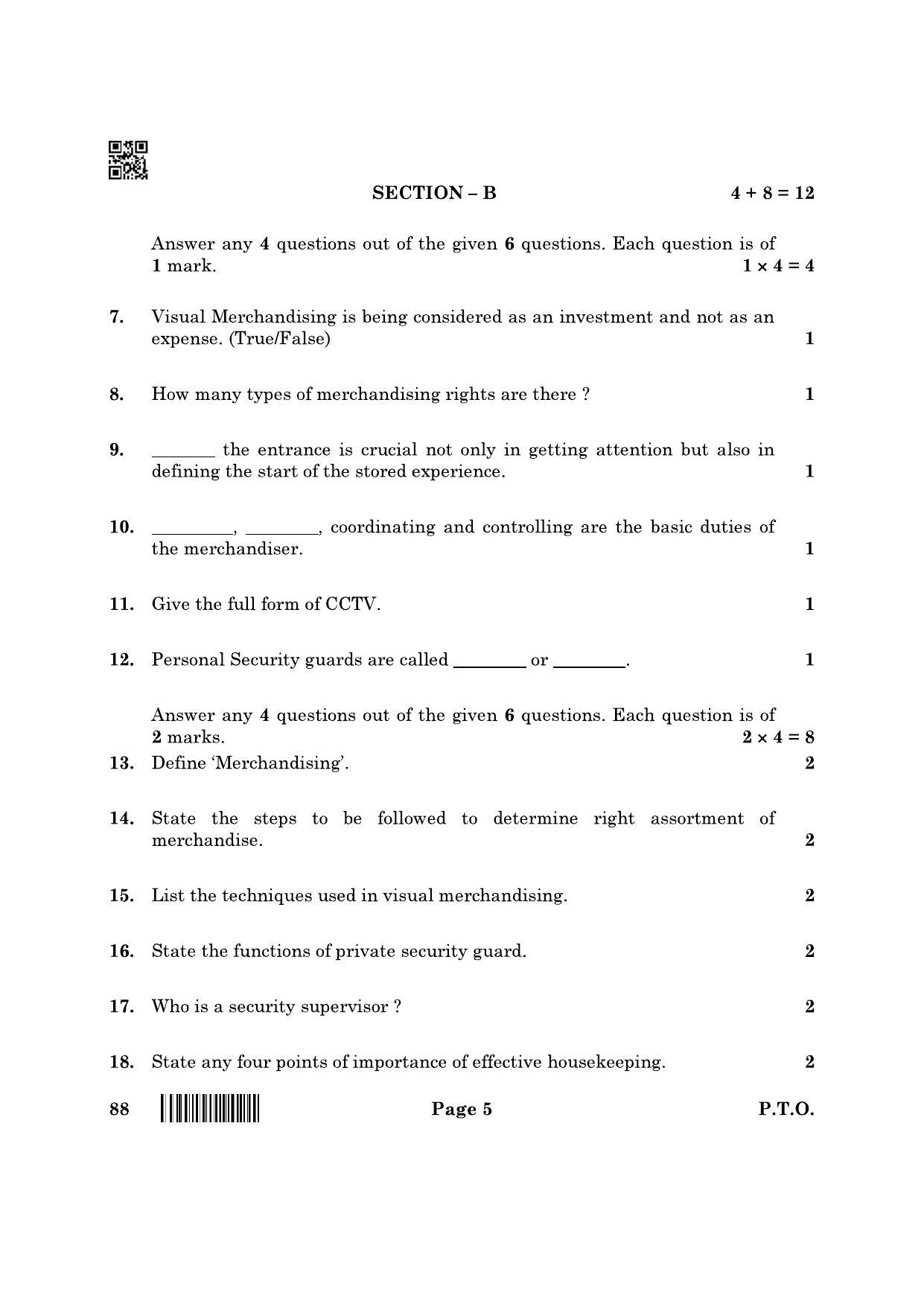 CBSE Class 10 88 Retail 2022 Question Paper - Page 5