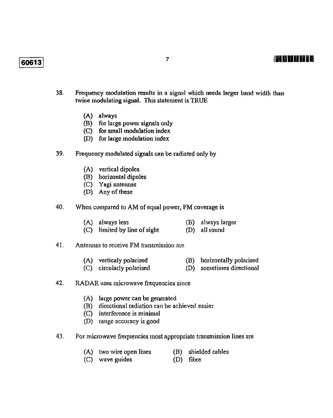 CUSAT CAT 2013 Electronic Science Question Paper - Page 8