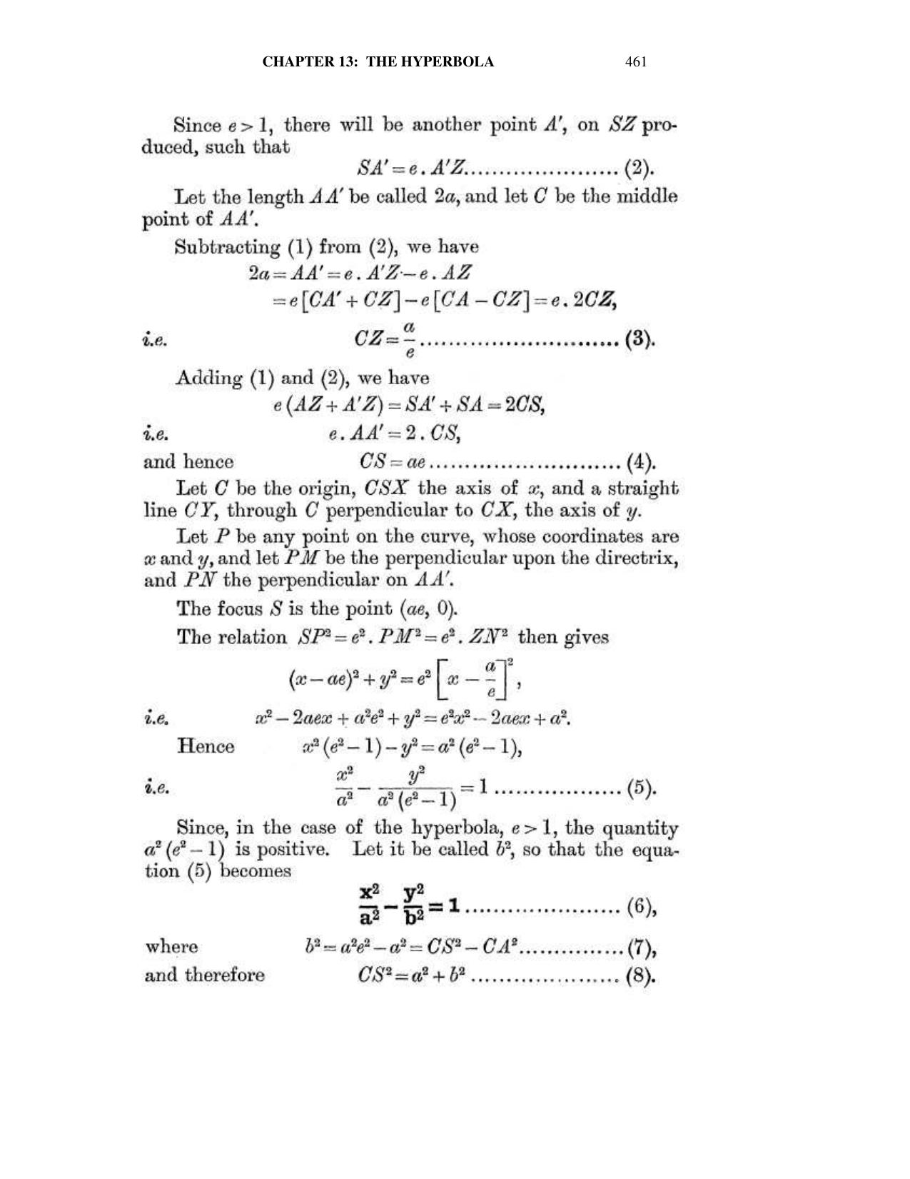 Chapter 13: The Hyperbola - SL Loney Solutions: The Elements of Coordinate Geometry - Page 2