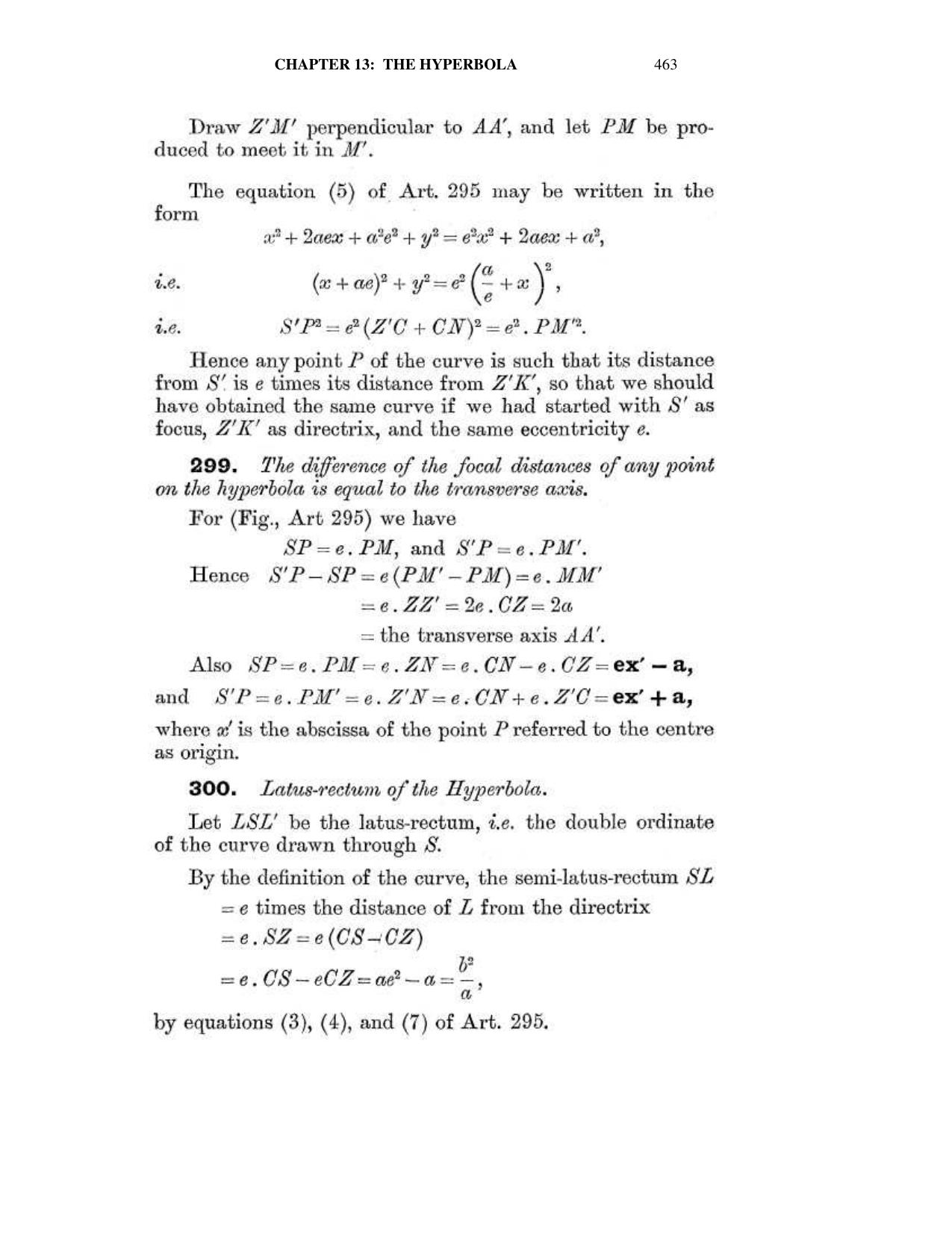 Chapter 13: The Hyperbola - SL Loney Solutions: The Elements of Coordinate Geometry - Page 4