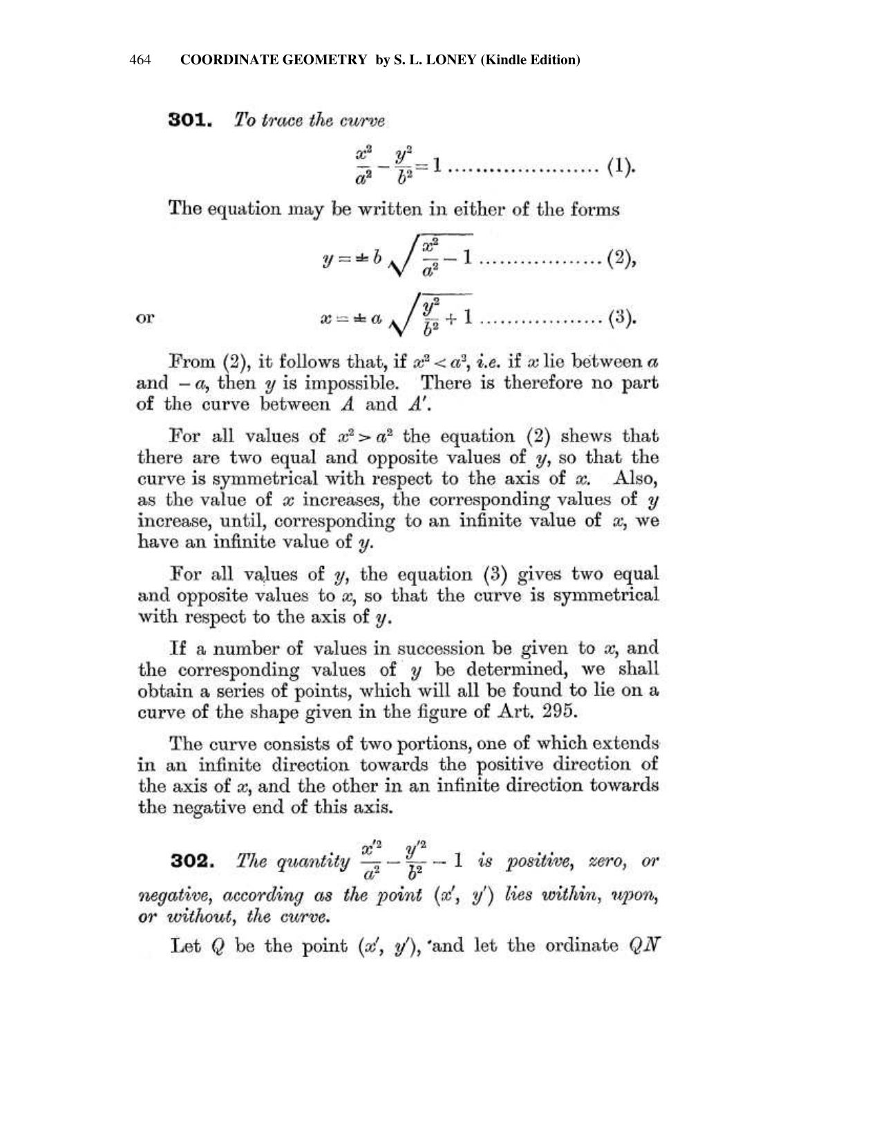 Chapter 13: The Hyperbola - SL Loney Solutions: The Elements of Coordinate Geometry - Page 5