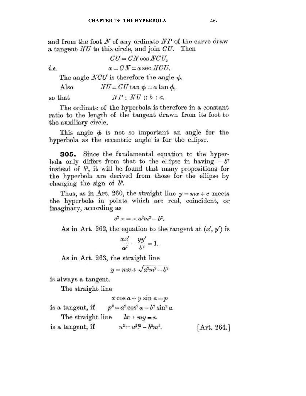 Chapter 13: The Hyperbola - SL Loney Solutions: The Elements of Coordinate Geometry - Page 8