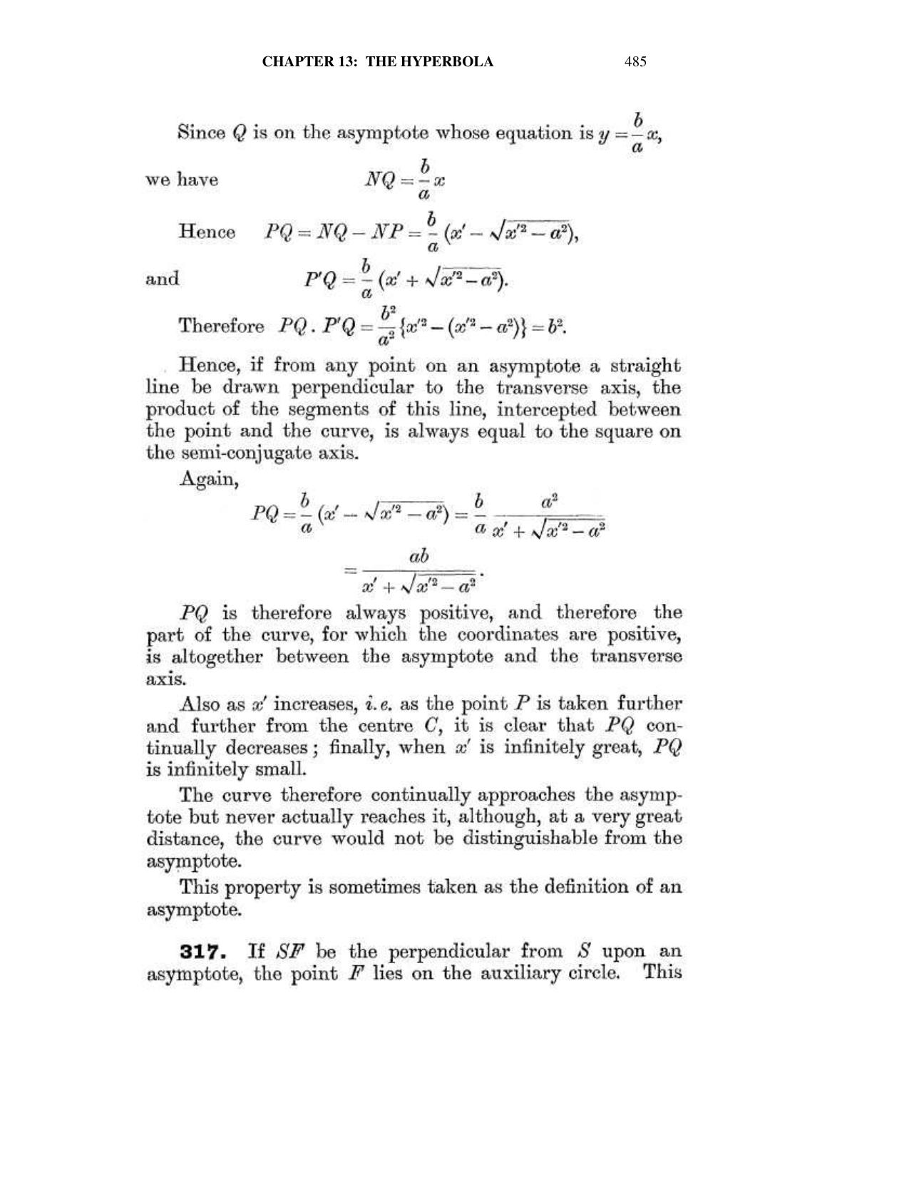 Chapter 13: The Hyperbola - SL Loney Solutions: The Elements of Coordinate Geometry - Page 26