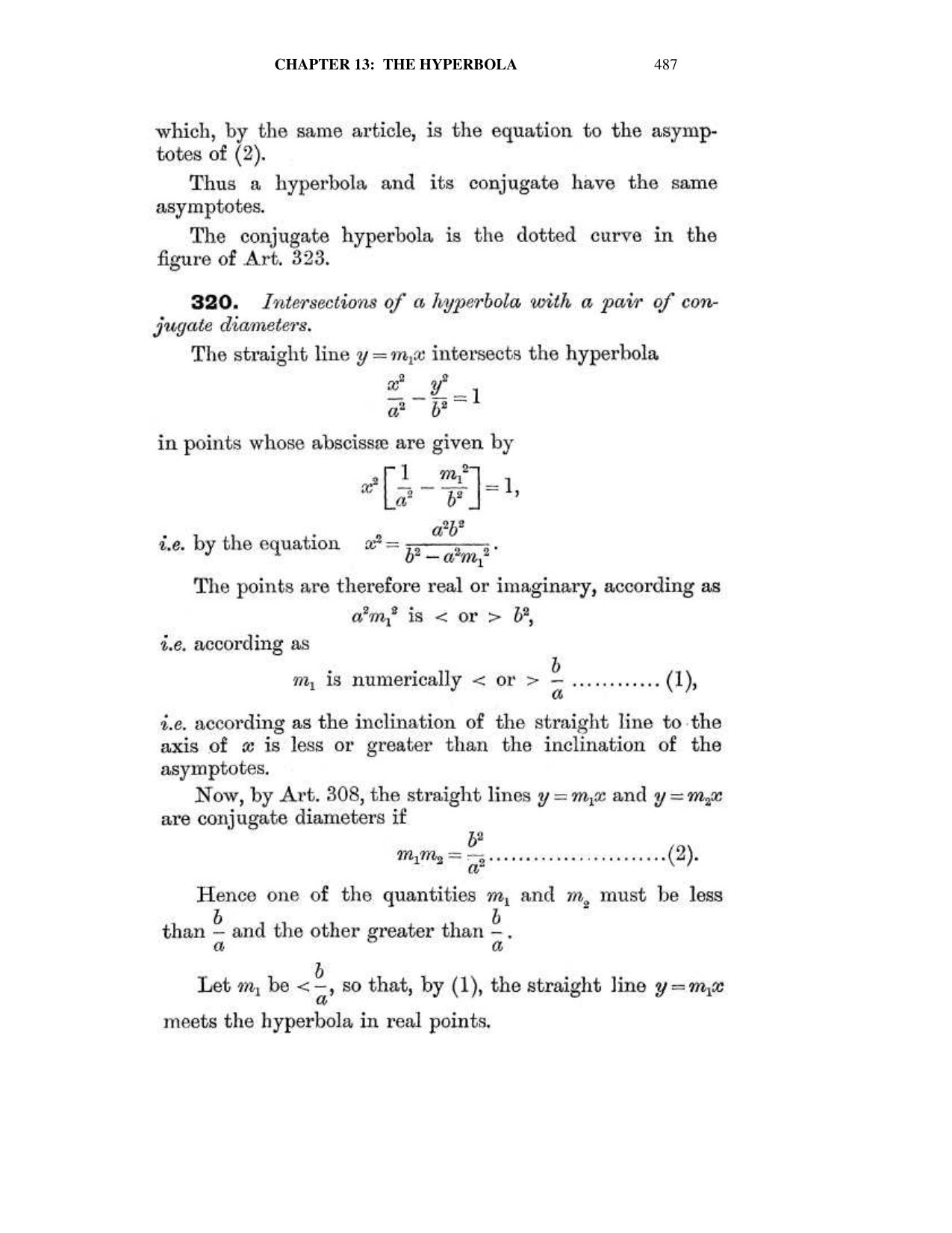 Chapter 13: The Hyperbola - SL Loney Solutions: The Elements of Coordinate Geometry - Page 28