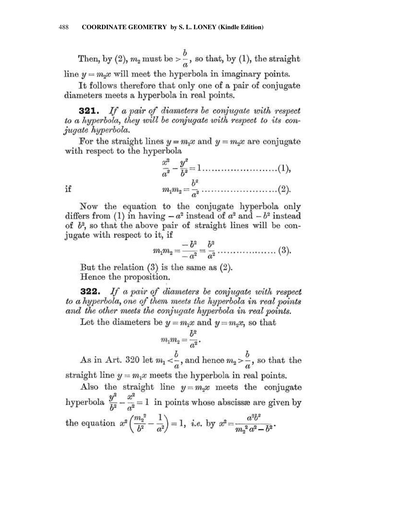 Chapter 13: The Hyperbola - SL Loney Solutions: The Elements of Coordinate Geometry - Page 29