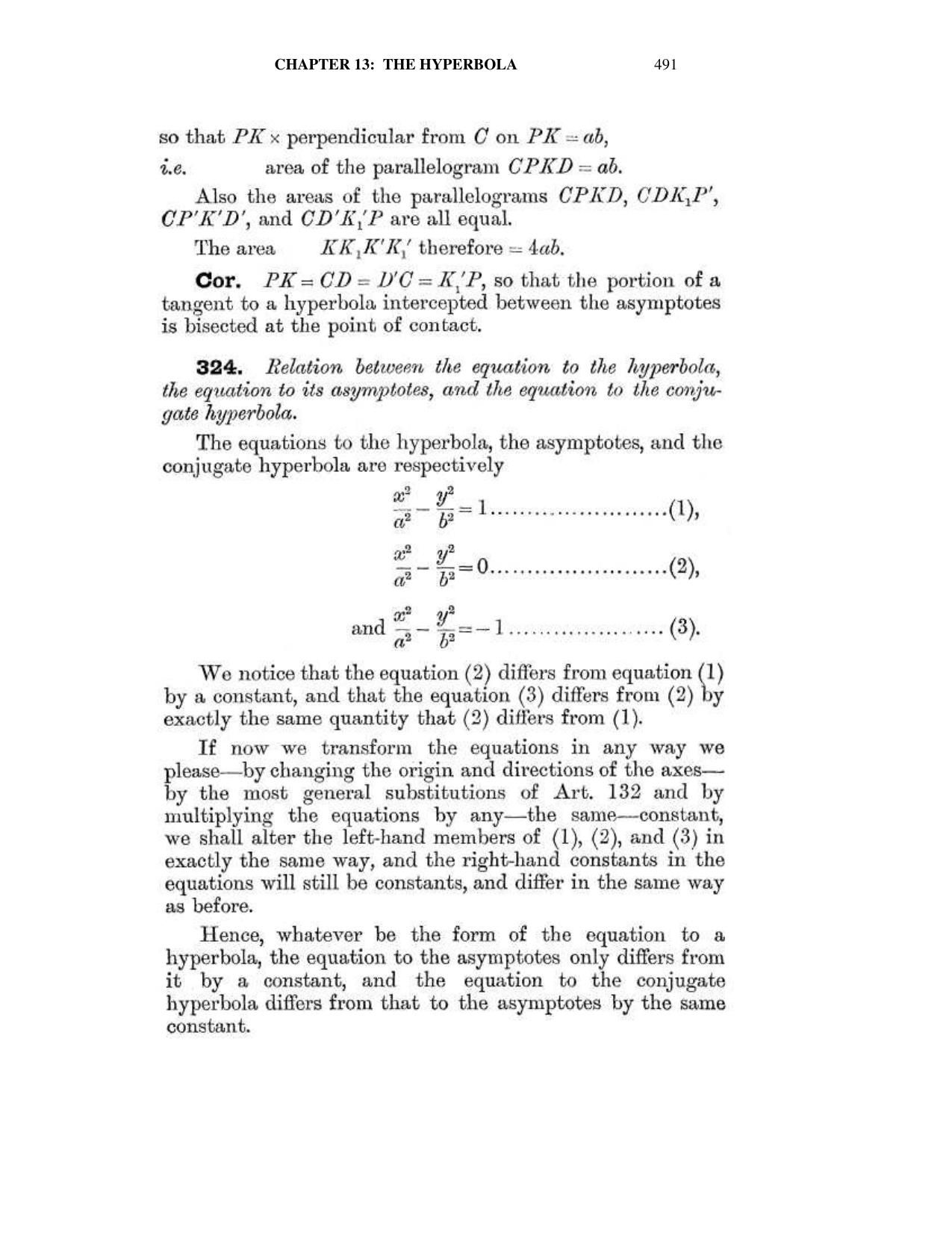 Chapter 13: The Hyperbola - SL Loney Solutions: The Elements of Coordinate Geometry - Page 32