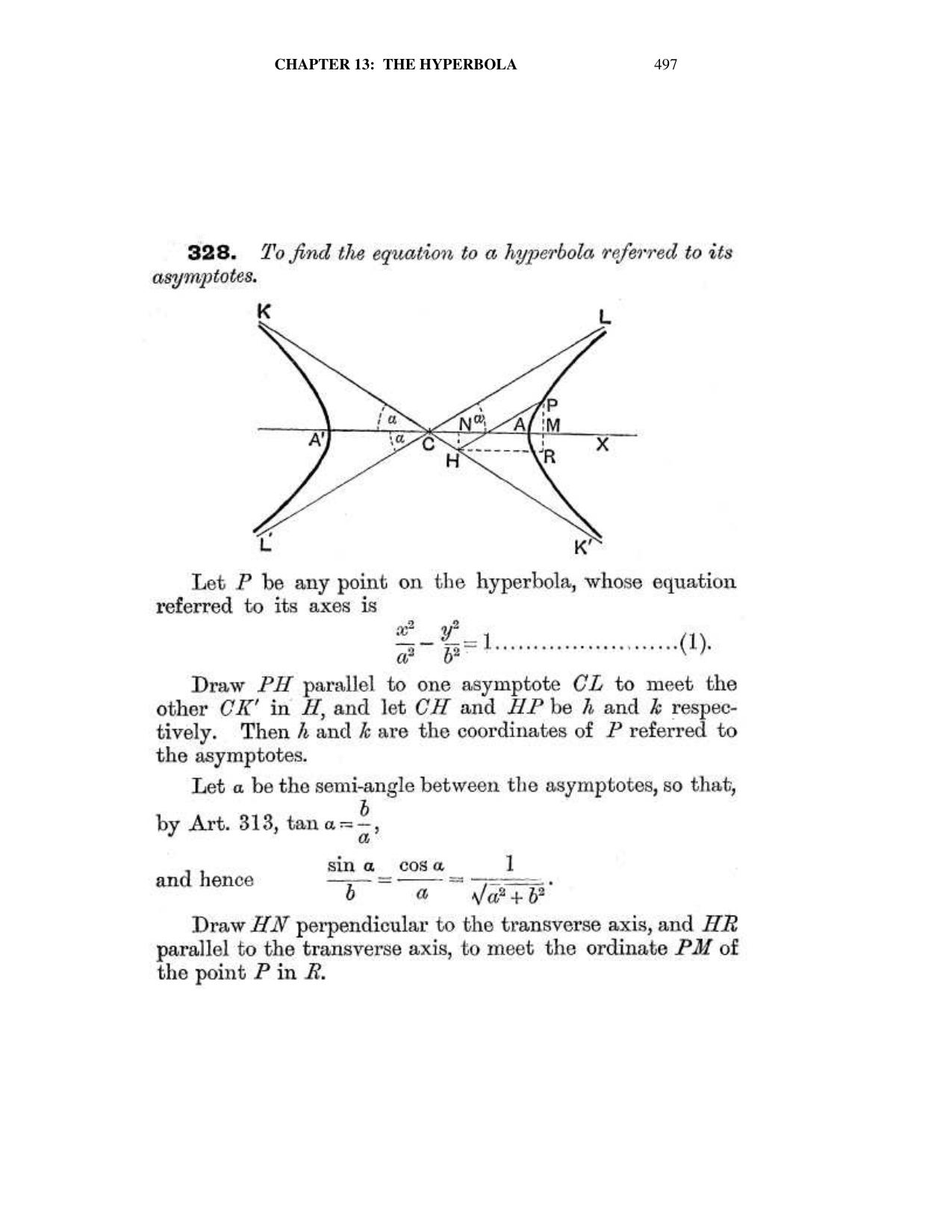 Chapter 13: The Hyperbola - SL Loney Solutions: The Elements of Coordinate Geometry - Page 38