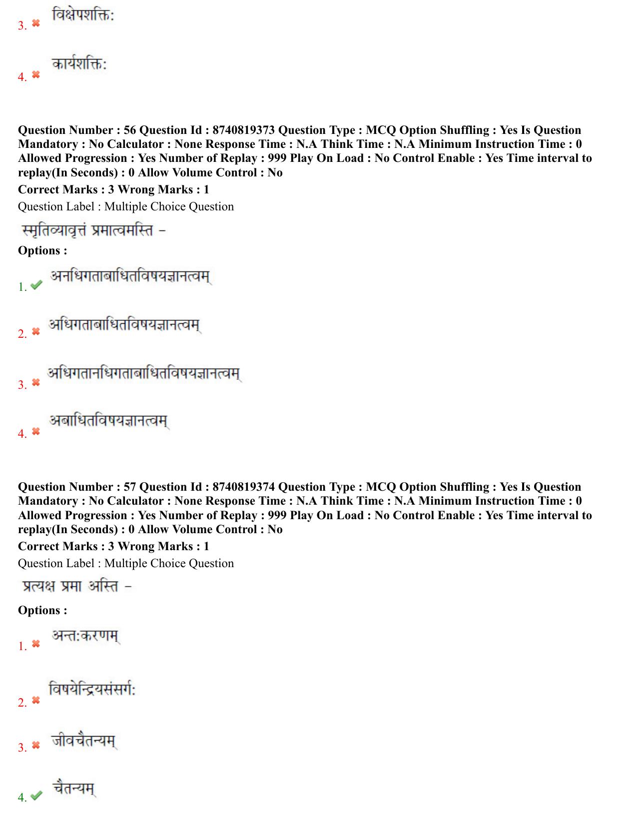 BHU RET Vedanta 2021 Question Paper - Page 31