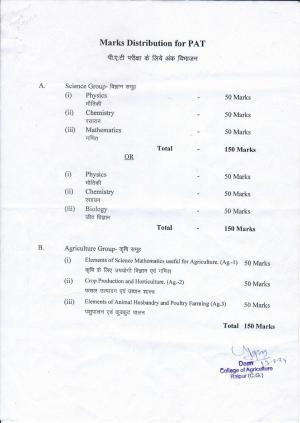 CG PAT Syllabus