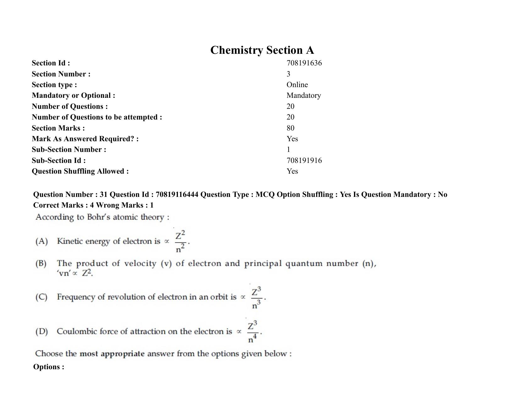 JEE Mains 2021: BTech H (Shift 2) 24-02-2021 Question Paper - Page 39