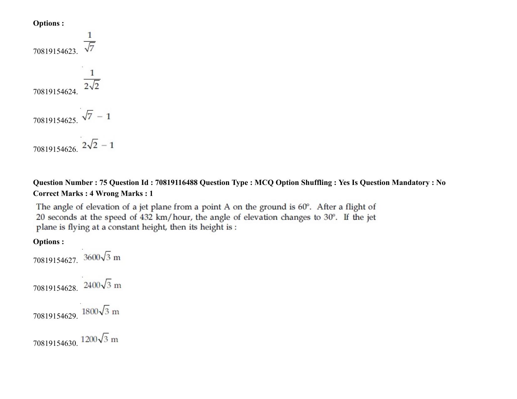 JEE Mains 2021: BTech H (Shift 2) 24-02-2021 Question Paper - Page 93