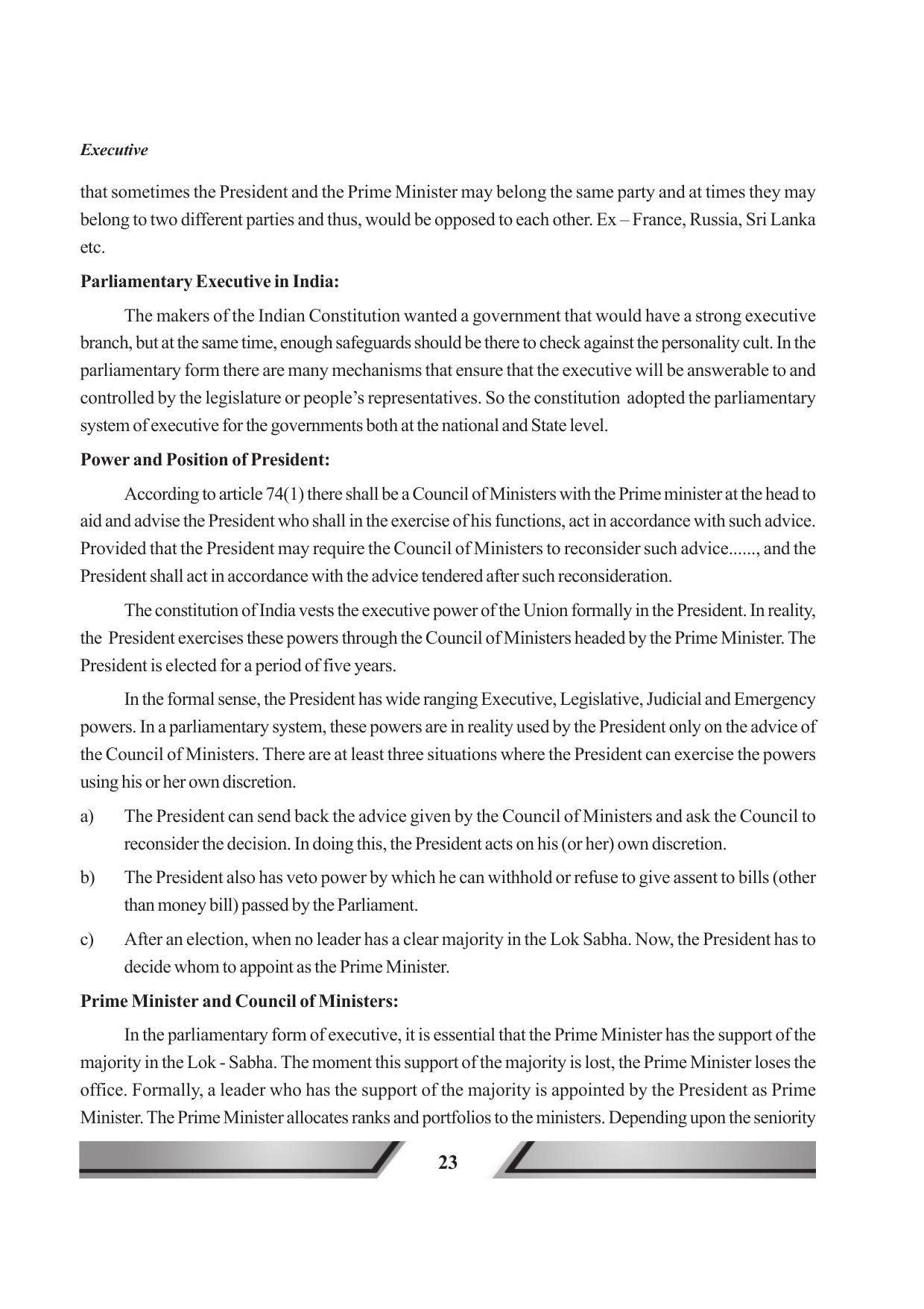 Tripura Board Class 11 Political Science English Version Workbooks - Page 23
