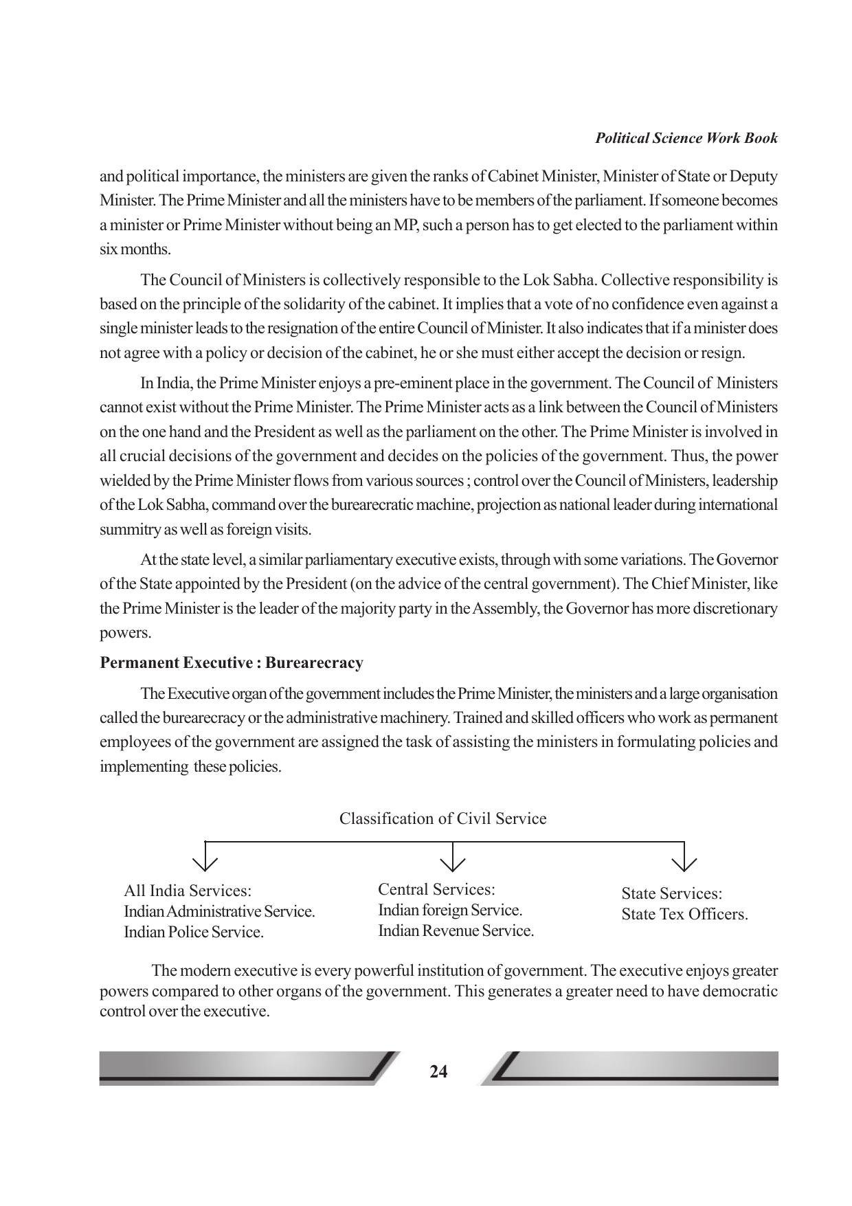 Tripura Board Class 11 Political Science English Version Workbooks - Page 24