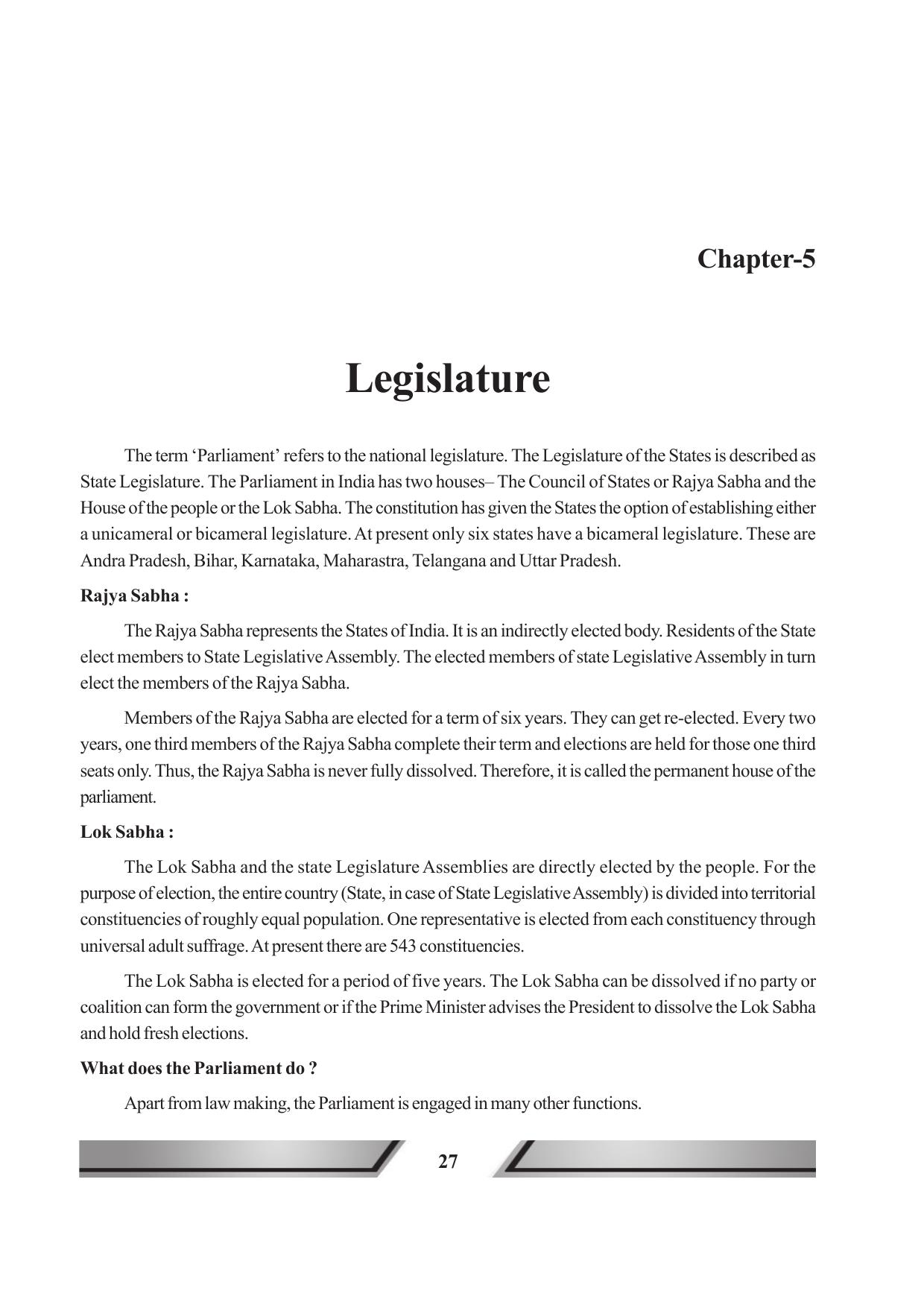 Tripura Board Class 11 Political Science English Version Workbooks - Page 27