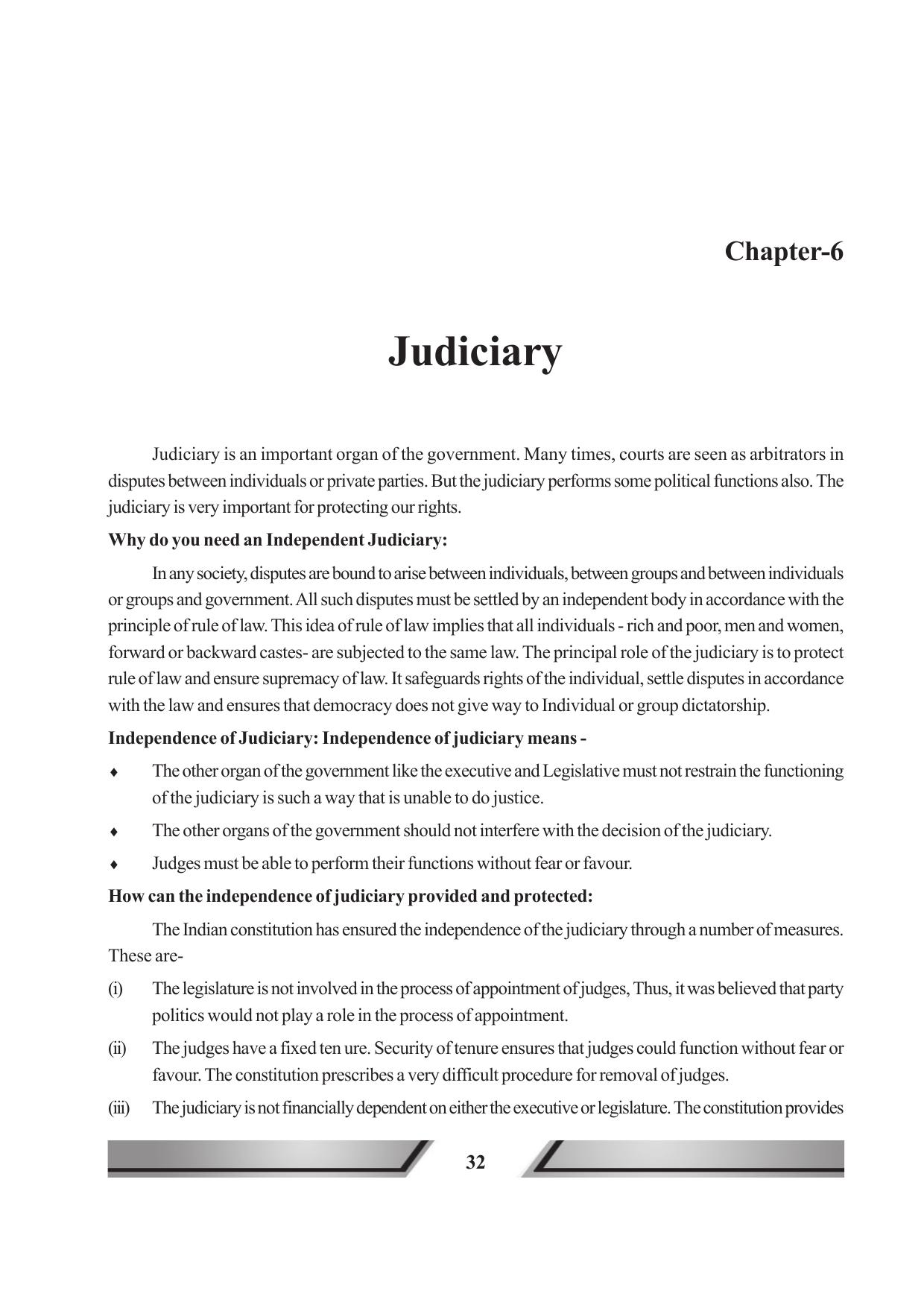 Tripura Board Class 11 Political Science English Version Workbooks - Page 32