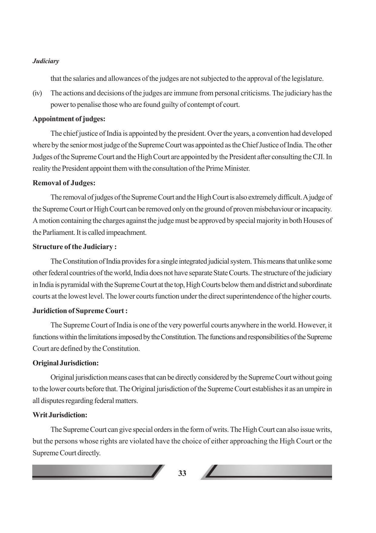 Tripura Board Class 11 Political Science English Version Workbooks - Page 33