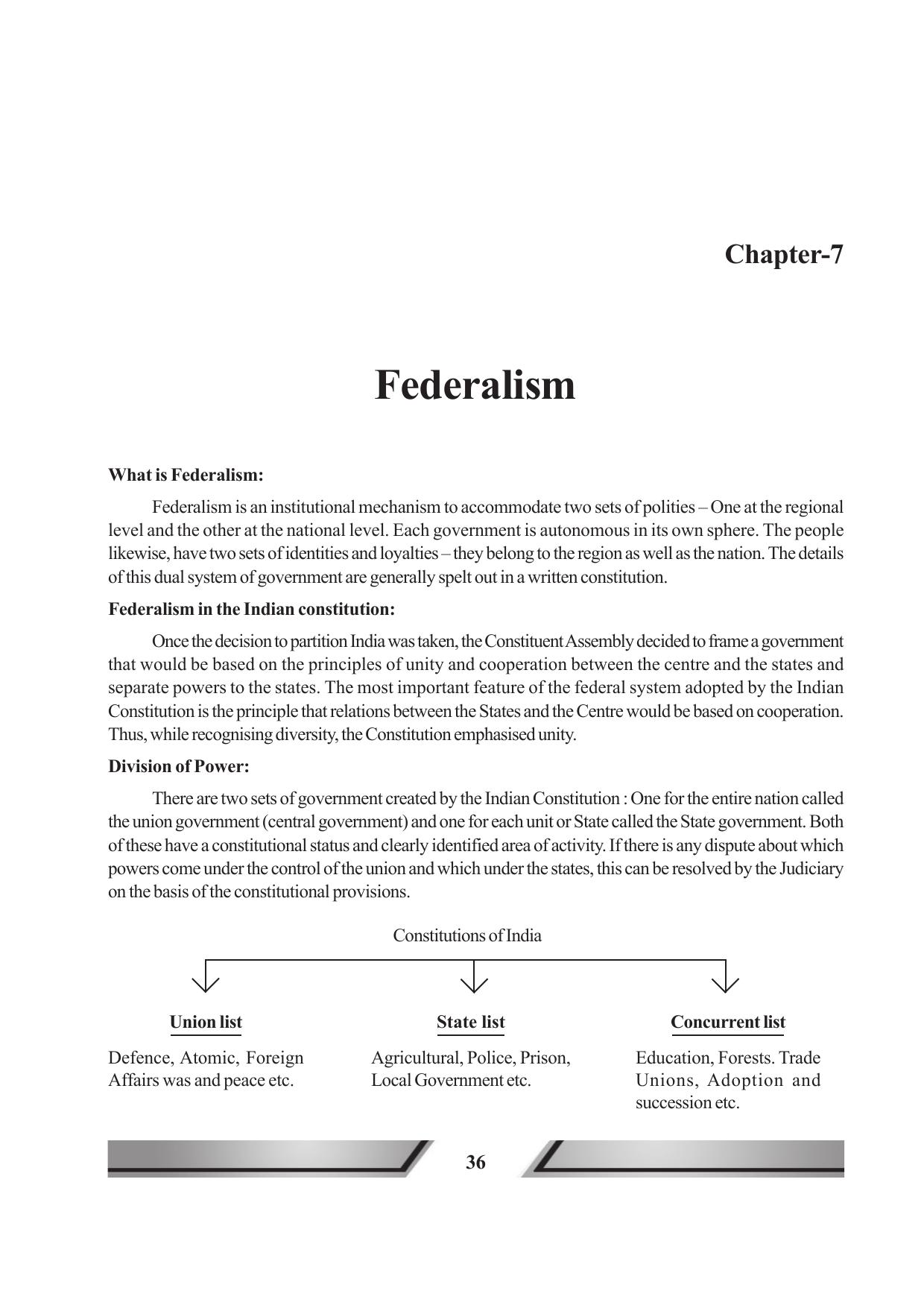 Tripura Board Class 11 Political Science English Version Workbooks - Page 36