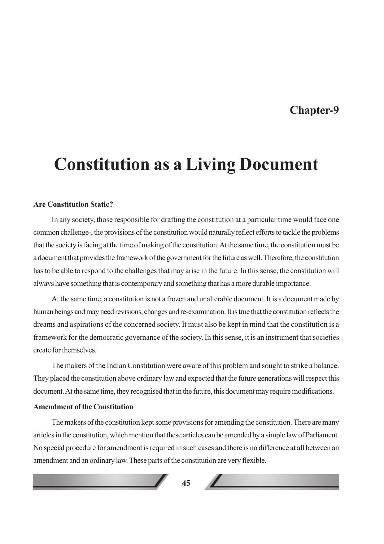 Tripura Board Class 11 Political Science English Version Workbooks - Page 45