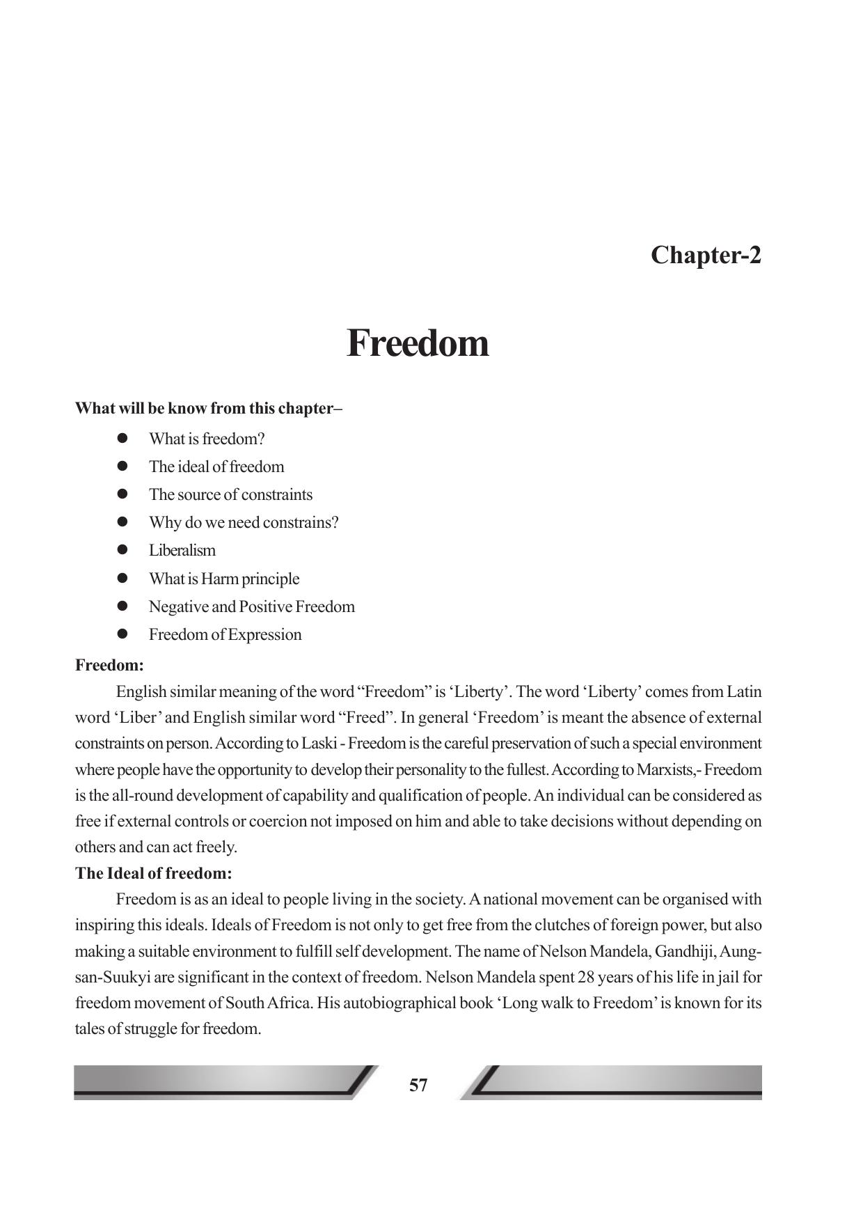 Tripura Board Class 11 Political Science English Version Workbooks - Page 57