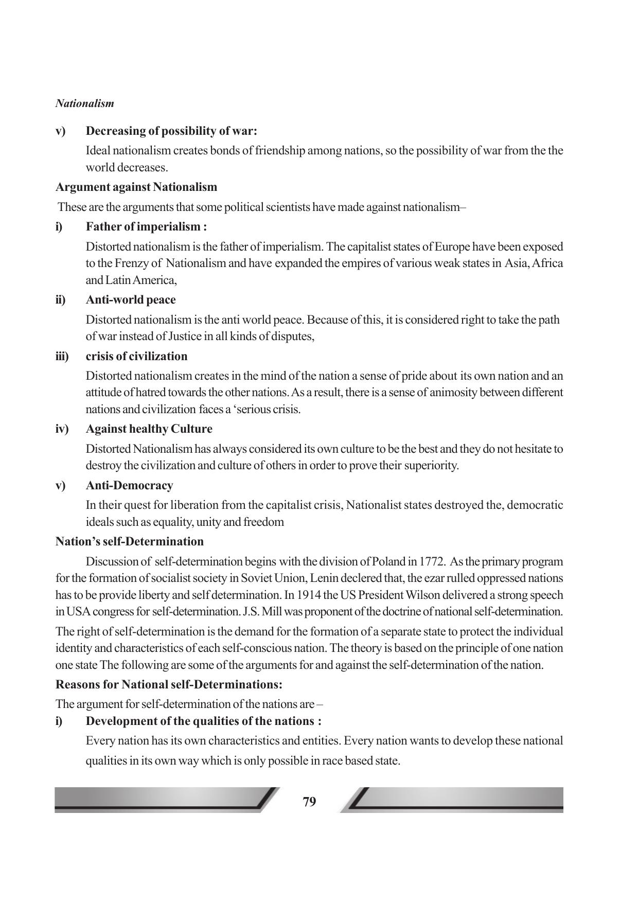 Tripura Board Class 11 Political Science English Version Workbooks - Page 79