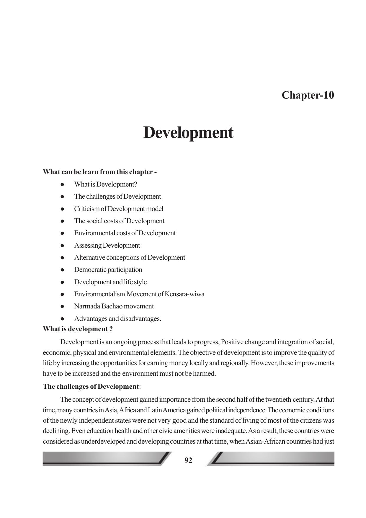 Tripura Board Class 11 Political Science English Version Workbooks - Page 92