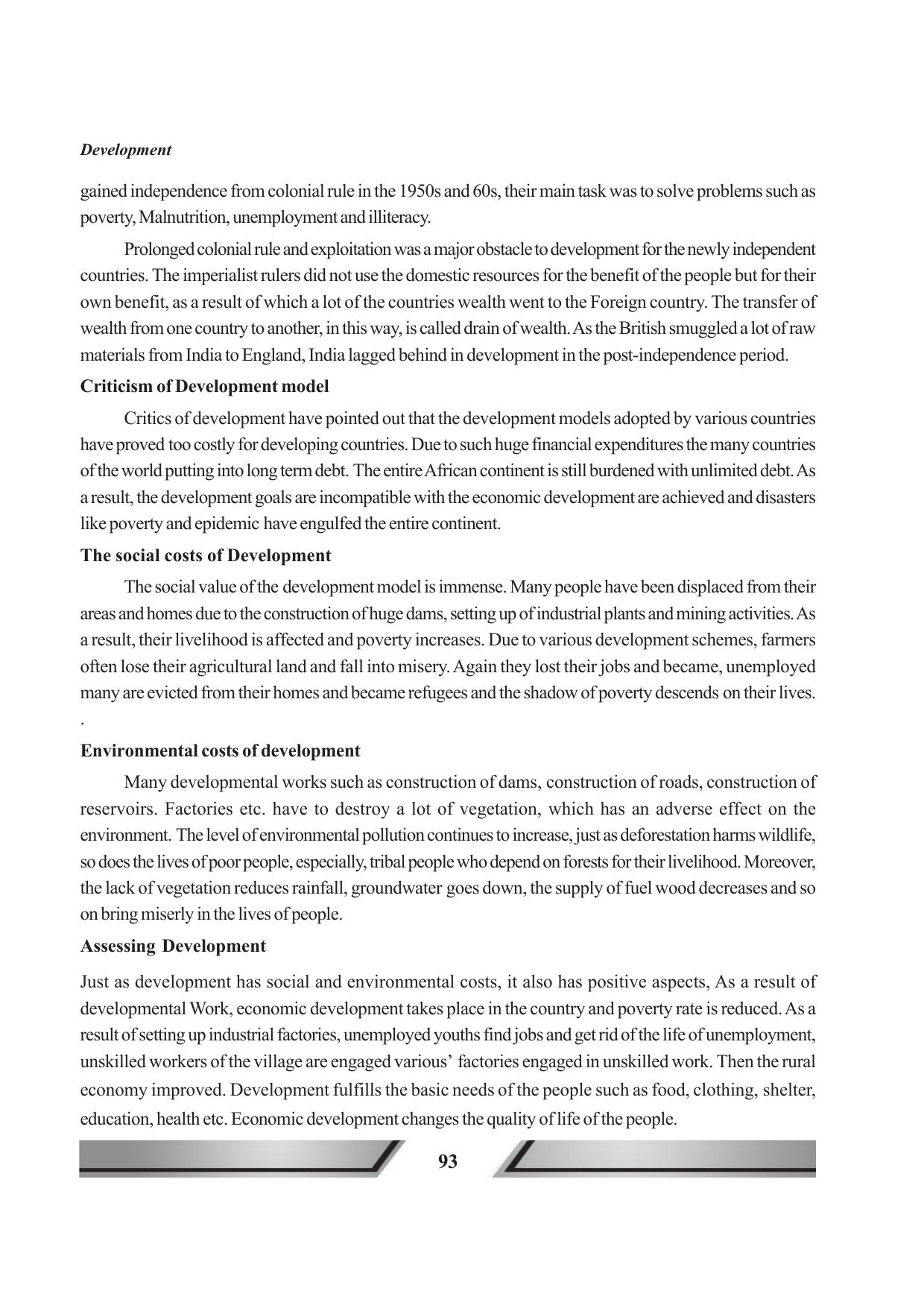 Tripura Board Class 11 Political Science English Version Workbooks - Page 93