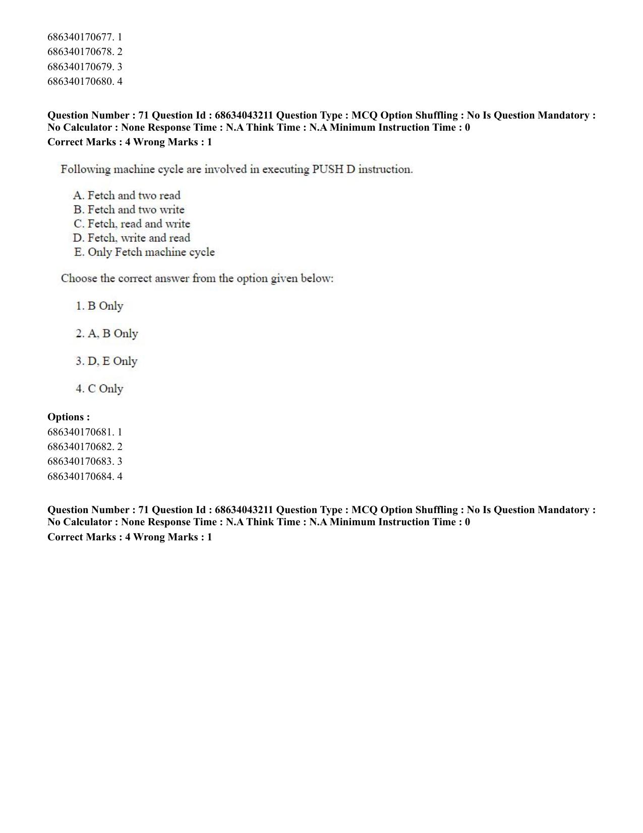 CUET PG 2023: MTQP09 – Nanoelectronics/Material Sciencs (Hin) Shift 3 (30-06-2023) Question Paper - Page 80