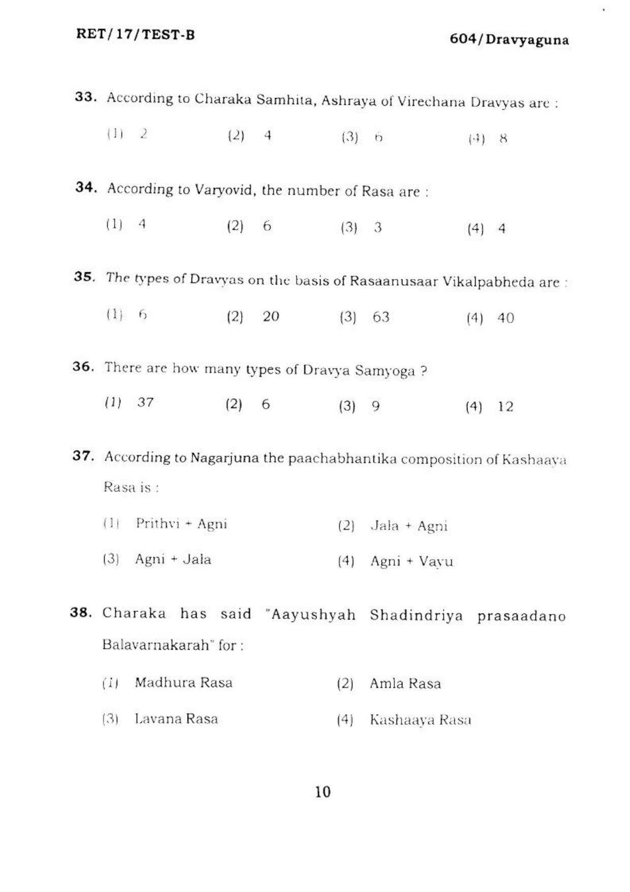 BHU RET DRAVYAGUNA 2017 Question Paper - Page 11