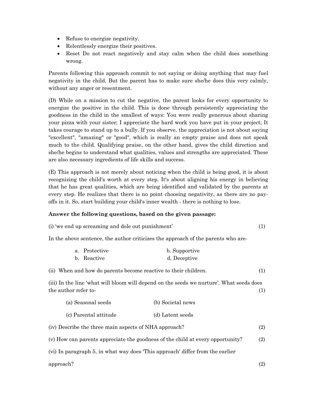UBSE Class 12 English Set 2 2025 Model Paper - Page 2