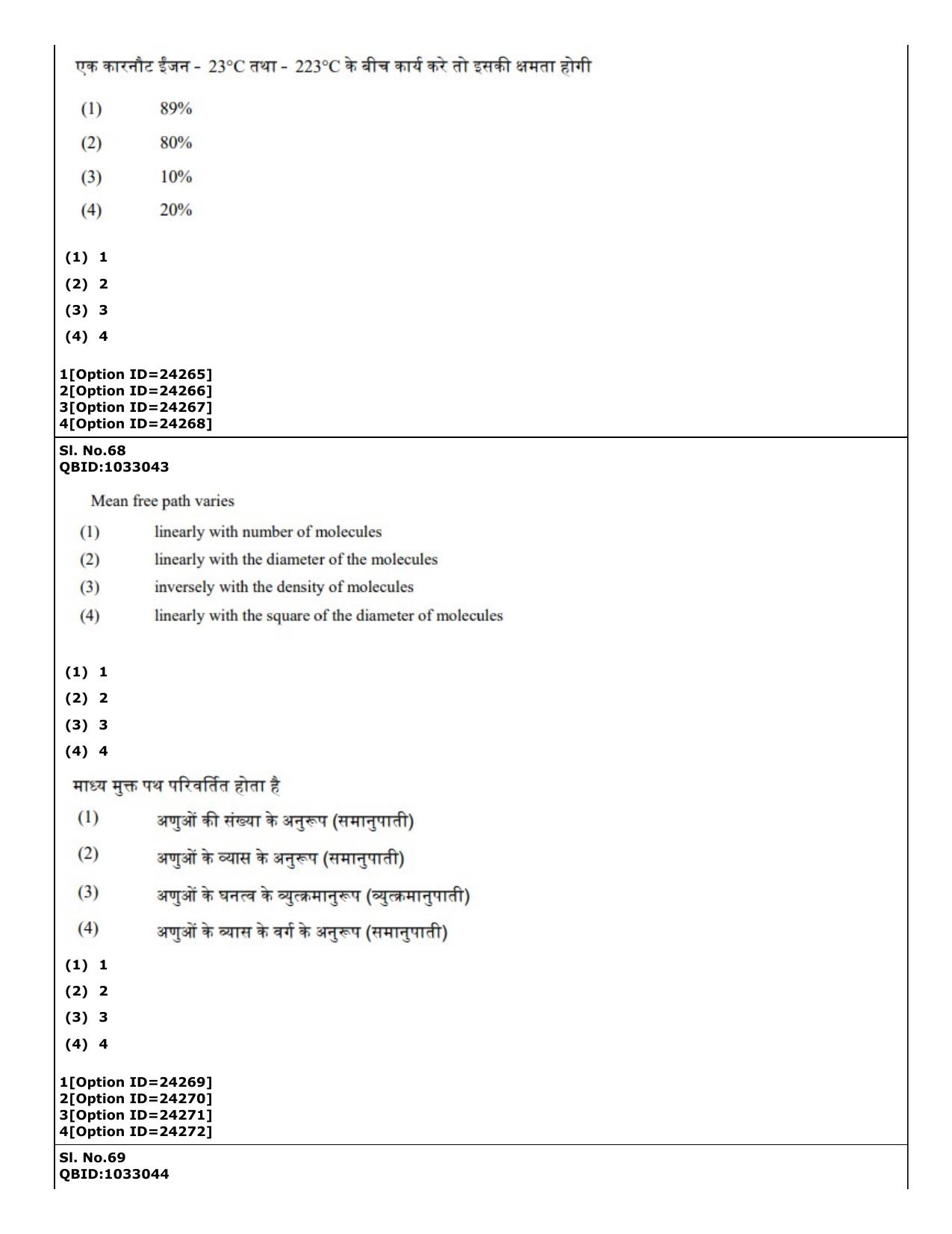 CUET (PG) 2022: PGQP-28 Physics (09-09-2022) Question Paper - Page 62