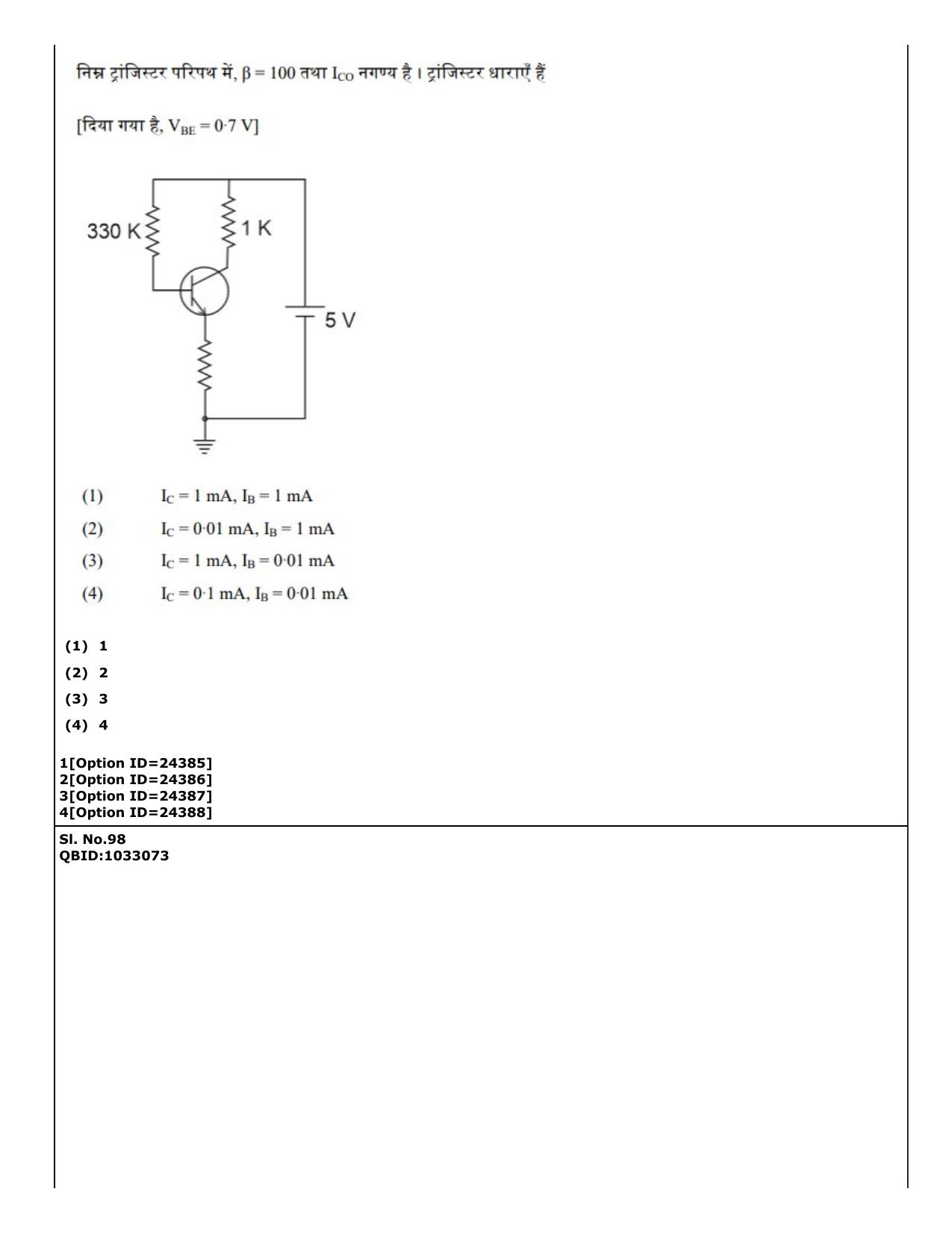 CUET (PG) 2022: PGQP-28 Physics (09-09-2022) Question Paper - Page 86