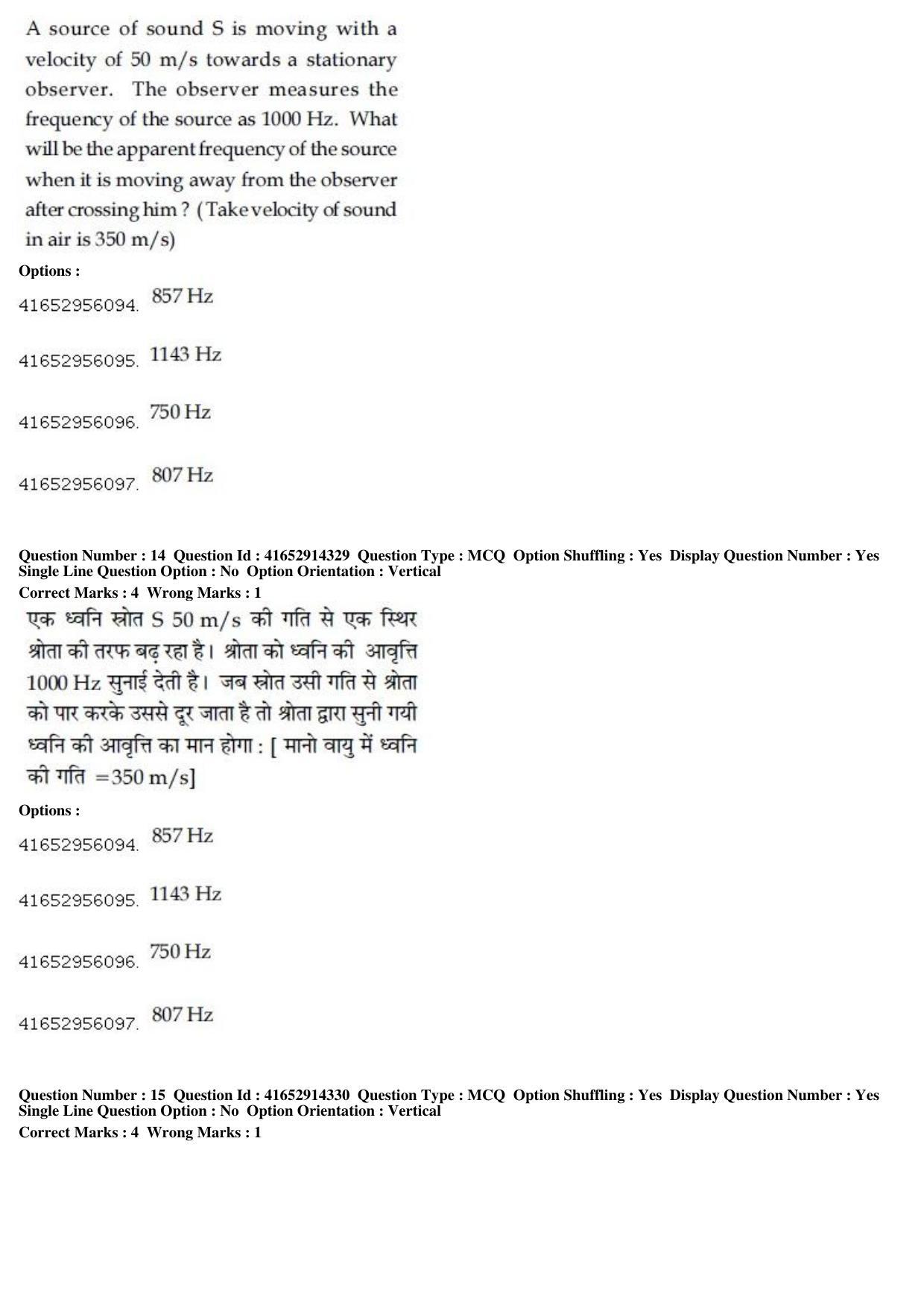 JEE Main 2019 Paper I Question Paper (10th April 2019 Shift 2) - Page 15