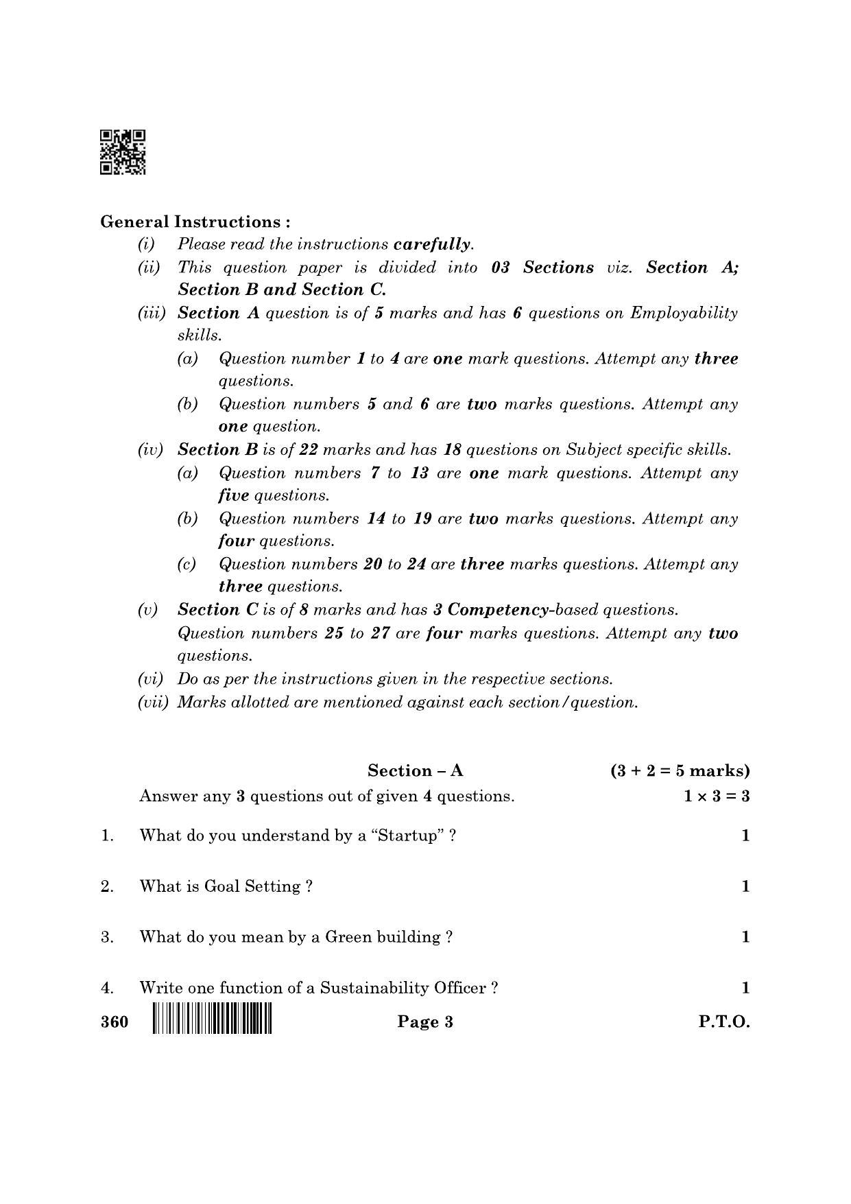 CBSE Class 12 360 Library And Information Science 2022 Question Paper - Page 3
