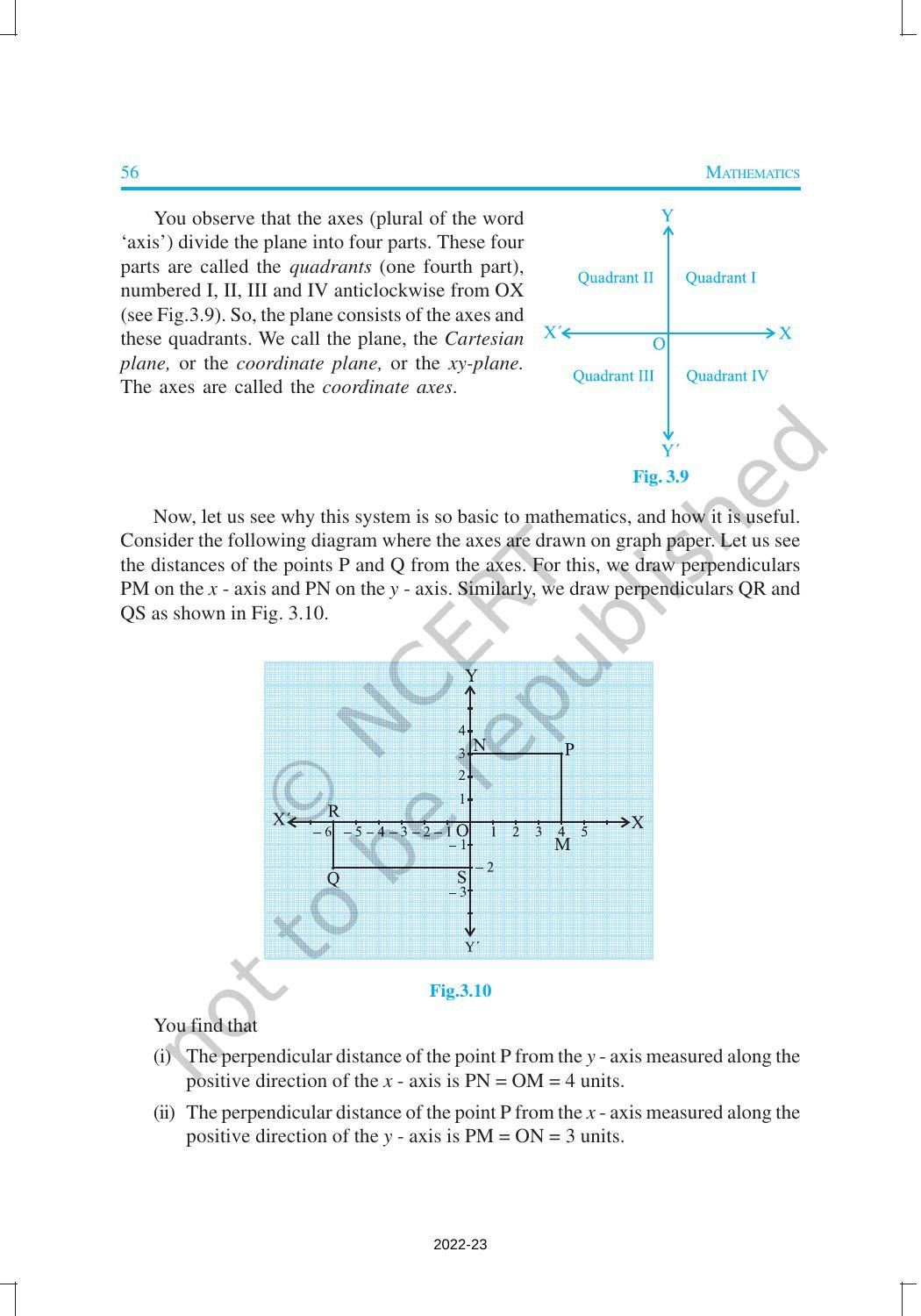 NCERT Book for Class 9 Maths Chapter 3 Coordinate Geometry - Page 6
