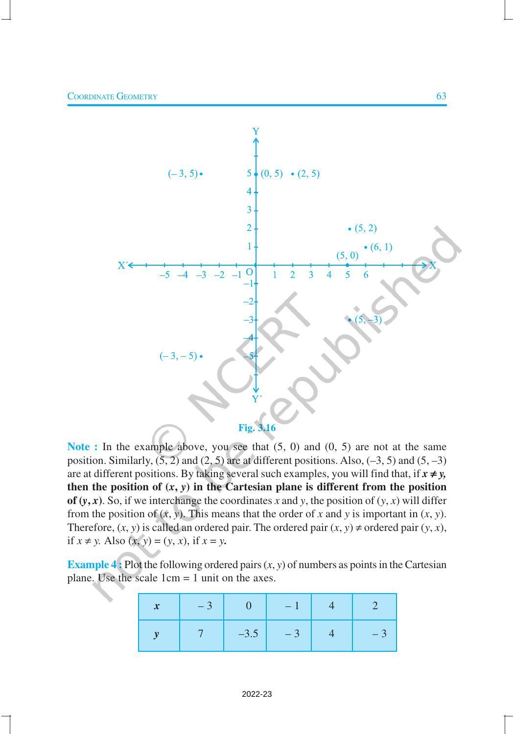 NCERT Book for Class 9 Maths Chapter 3 Coordinate Geometry - Page 13