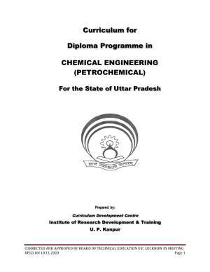 SYLLABUS FOR FIRST SEMESTER SESSION (2020-2021) - SIX SEMESTER DIPLOMA COURSE IN CHEMICAL ENGINEERING(PETROCHEMICAL)