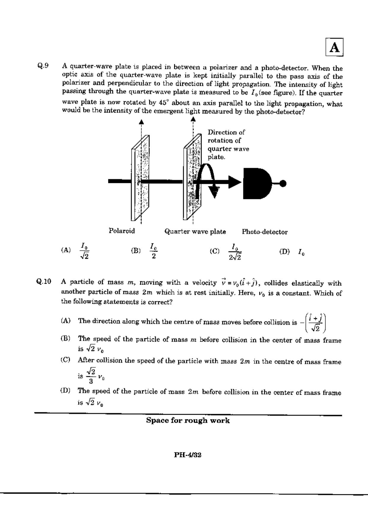 JAM 2010: PH Question Paper - Page 6