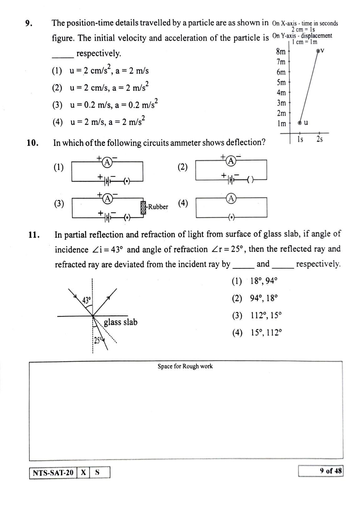 Maharashtra NTSE 2021 Hindi SAT Question Paper - Page 9
