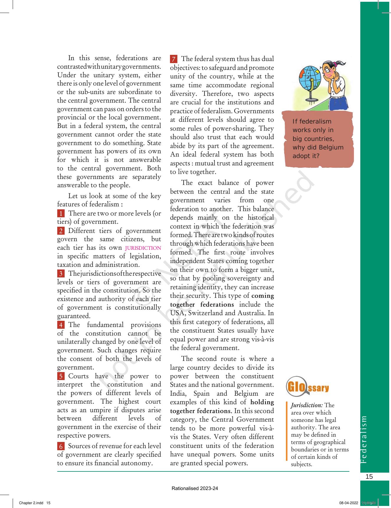 NCERT Book for Class 10 Political Science Chapter 2 Federalism - Page 3