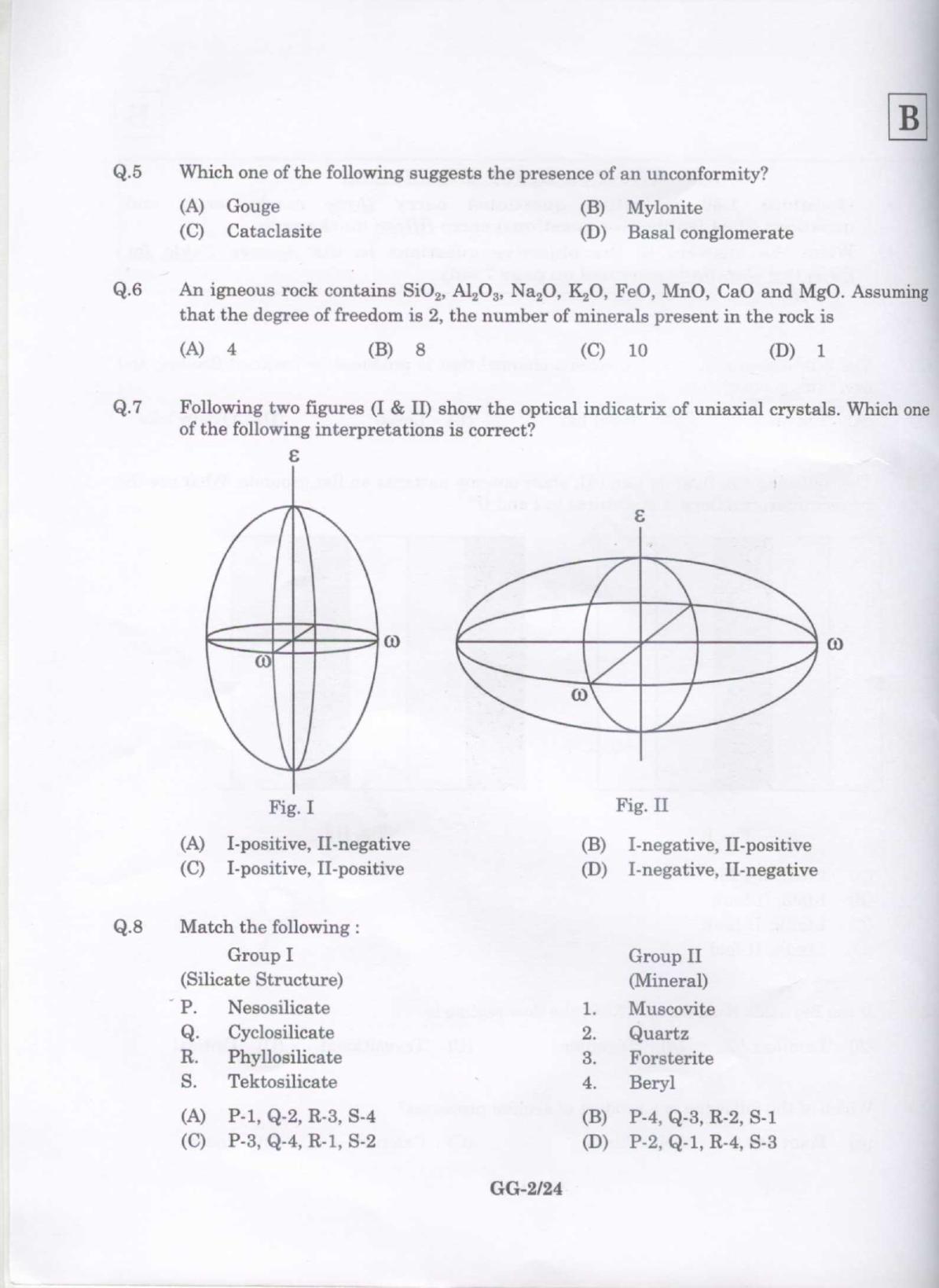 JAM 2009: GG Question Paper - Page 3