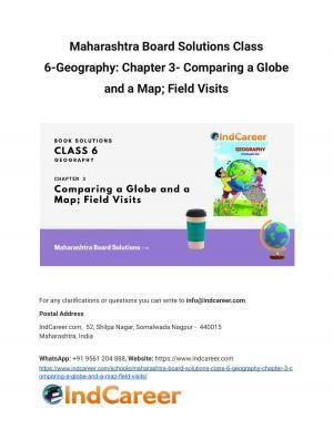 Maharashtra Board Solutions Class 6-Geography: Chapter 3- Comparing a Globe and a Map; Field Visits