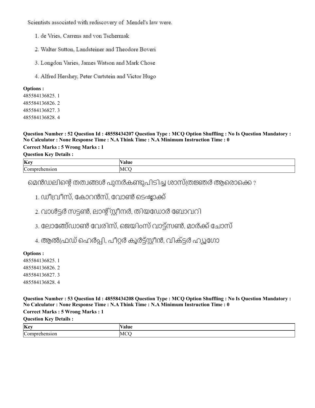 CUET 2023 English Malayalam Shift 3 Question Paper - 18 June 2023 - Page 40