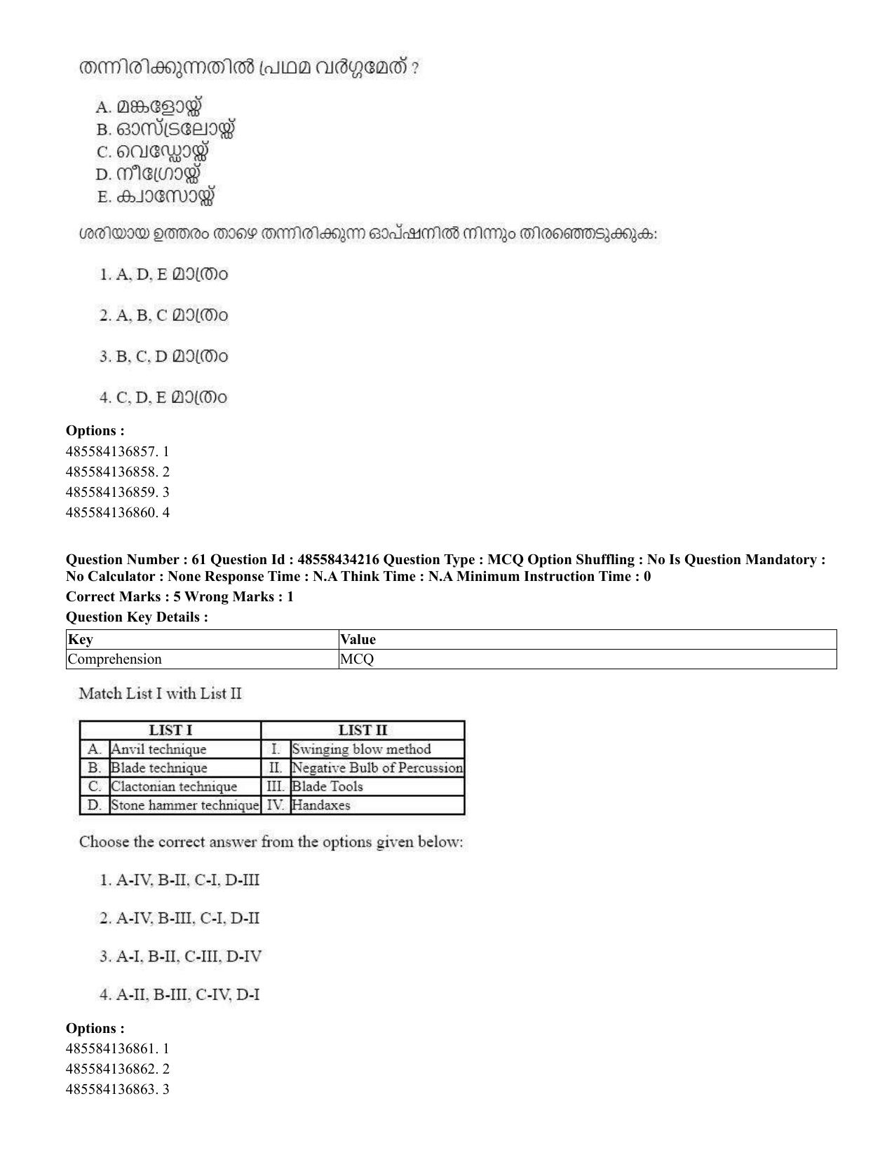 CUET 2023 English Malayalam Shift 3 Question Paper - 18 June 2023 - Page 49