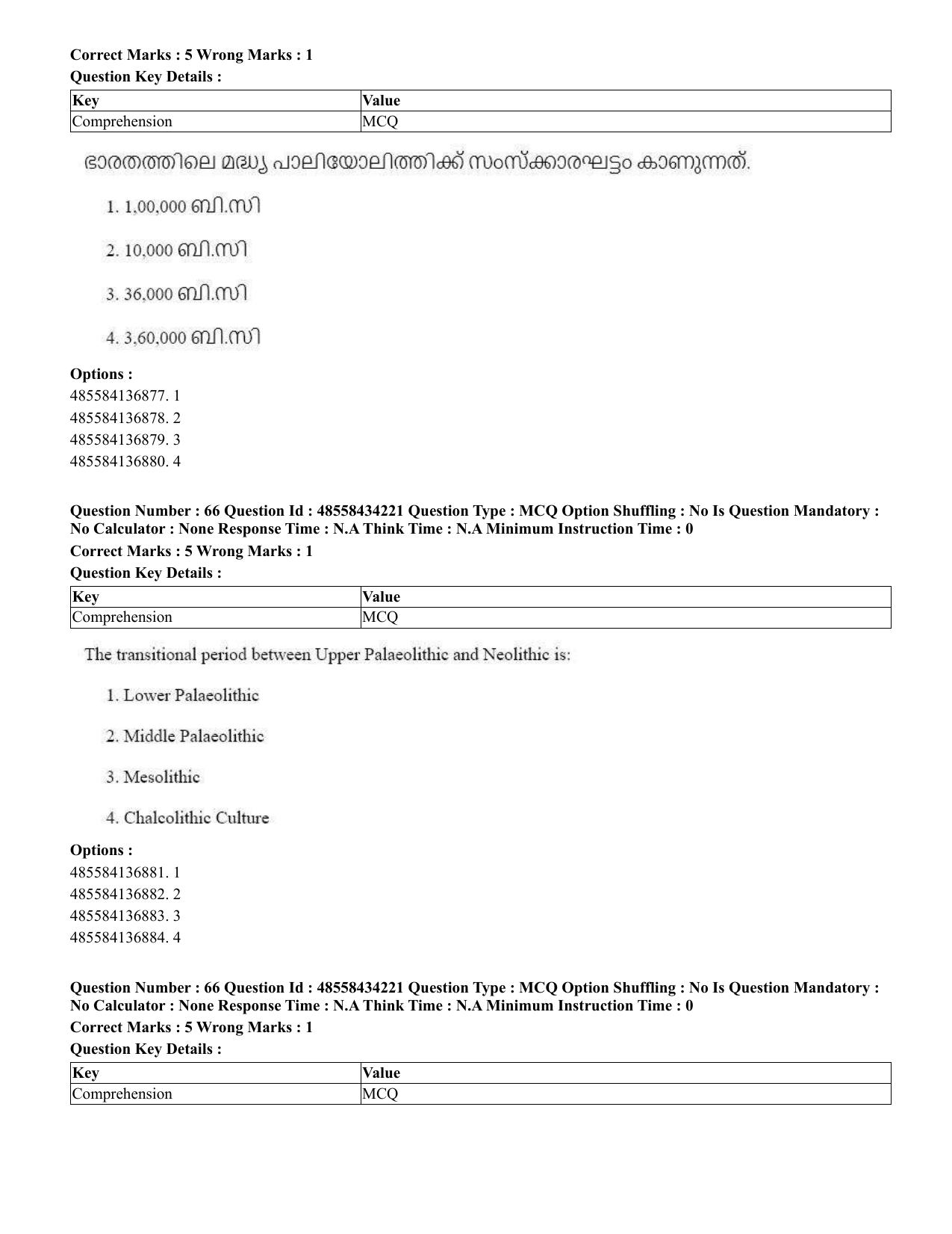 CUET 2023 English Malayalam Shift 3 Question Paper - 18 June 2023 - Page 54