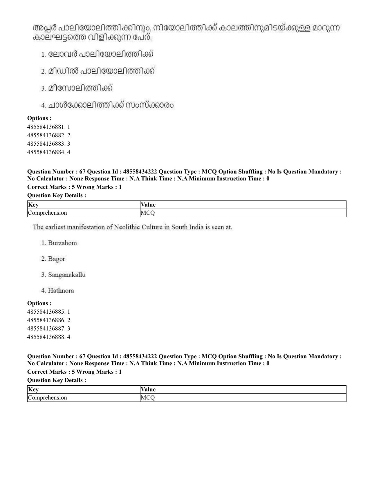 CUET 2023 English Malayalam Shift 3 Question Paper - 18 June 2023 - Page 55