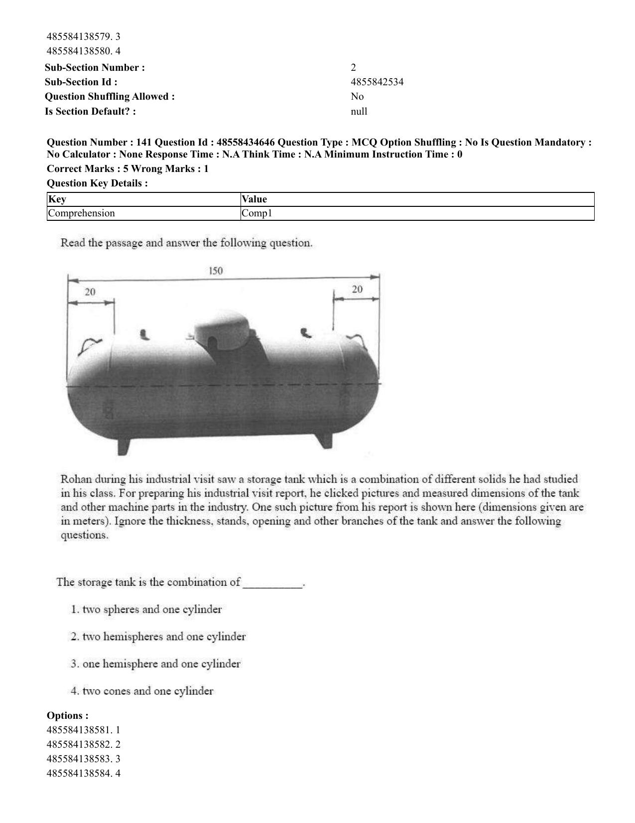 CUET 2023 English Malayalam Shift 3 Question Paper - 18 June 2023 - Page 146