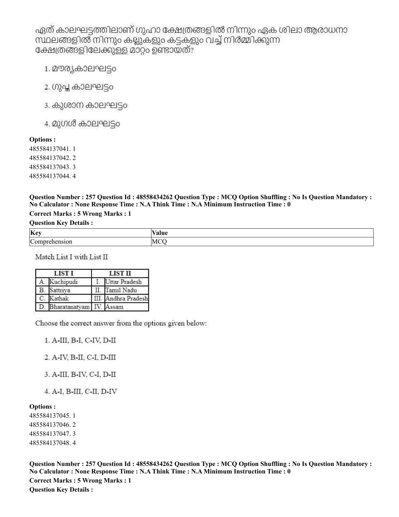 CUET 2023 English Malayalam Shift 3 Question Paper - 18 June 2023 - Page 231