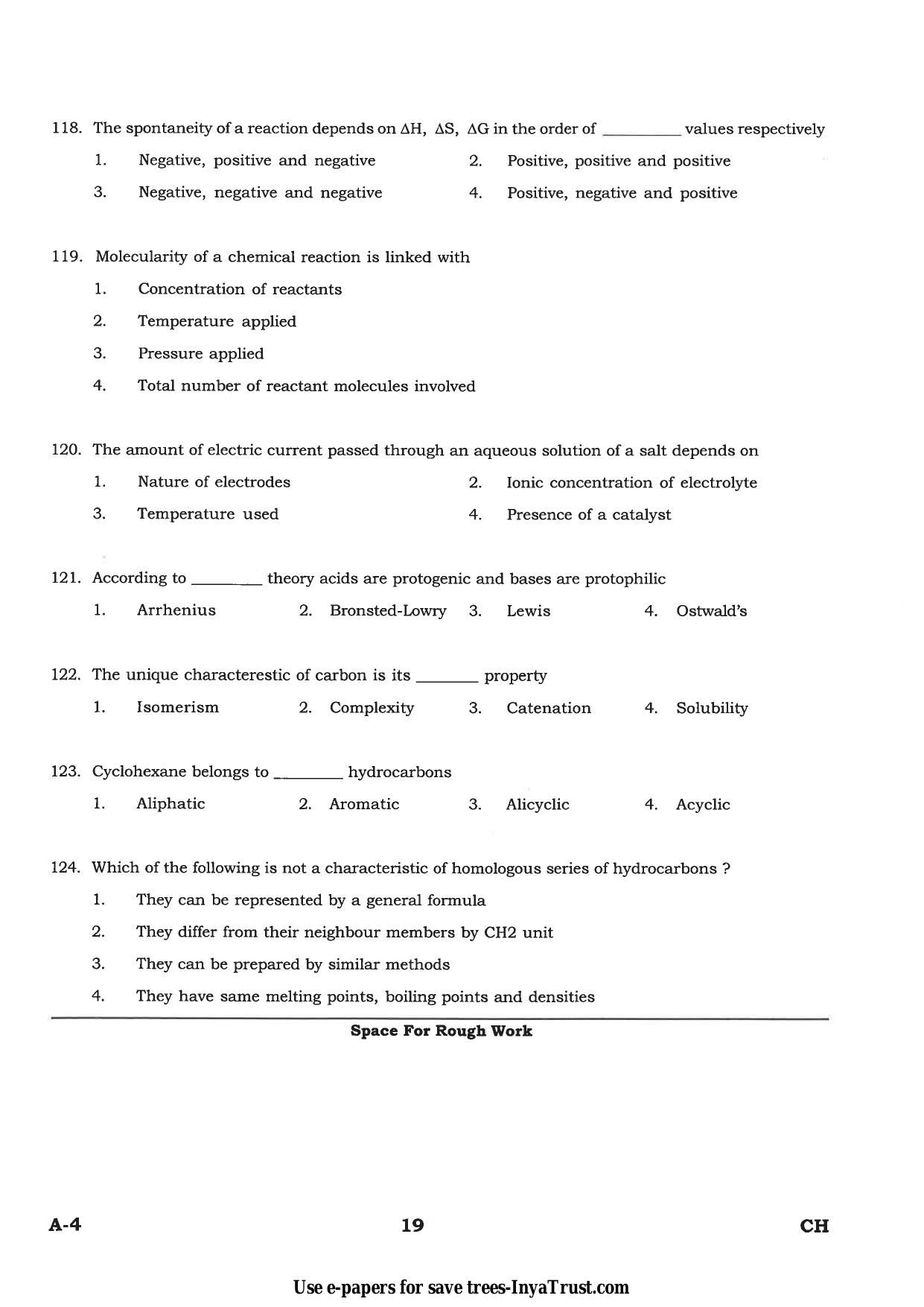 Karnataka Diploma CET- 2015 Chemical Engineering / Polymer Technology Question Paper - Page 19