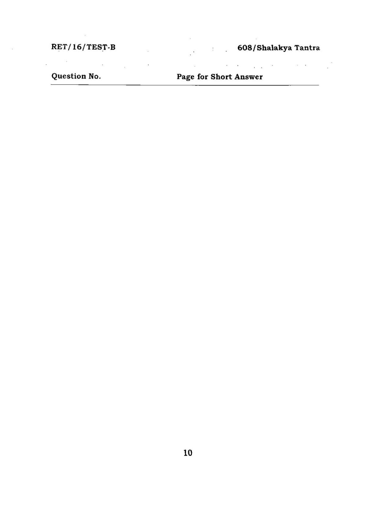 BHU RET SHALAKYA TANTRA 2016 Question Paper - Page 10